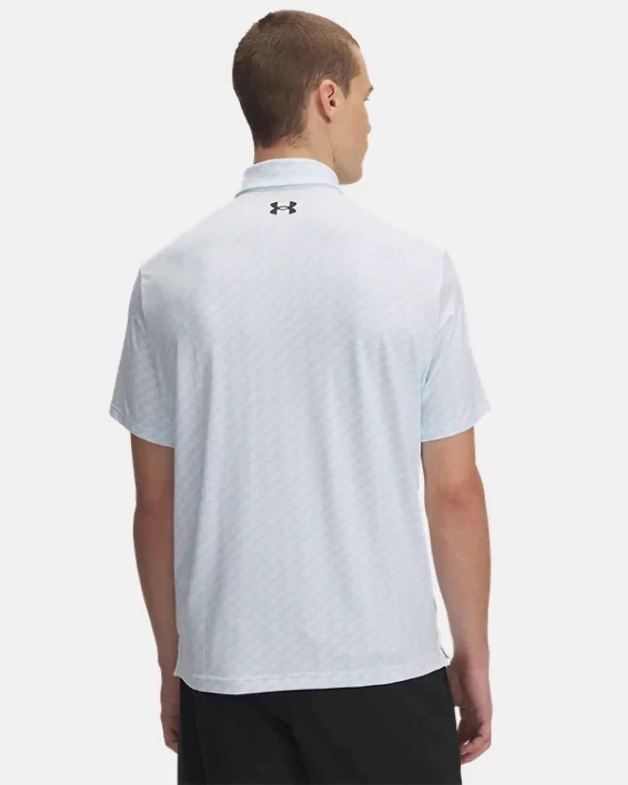 Men's  Under Armour  Playoff 3.0 Printed Polo Stream / White / Black XXL