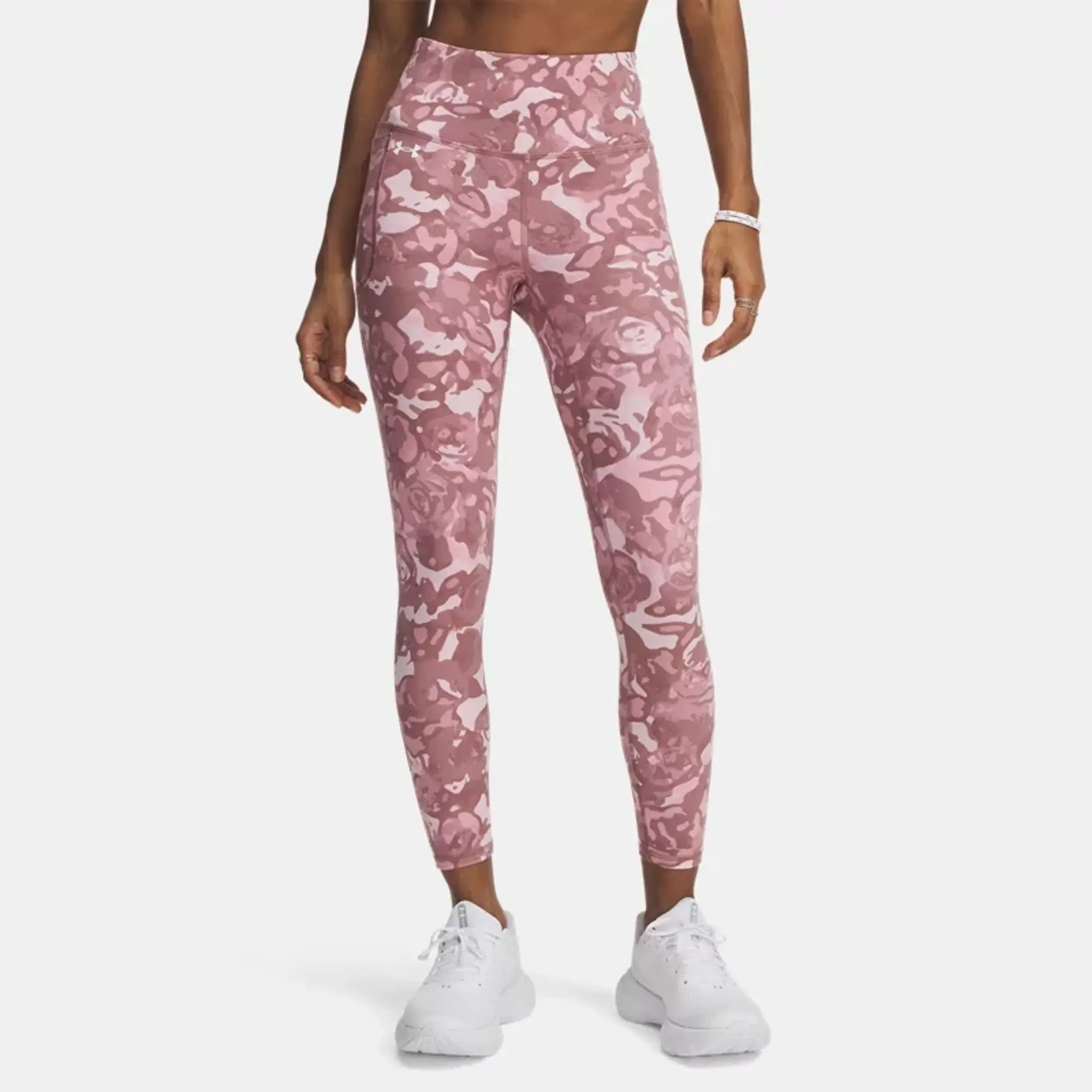 Women's  Under Armour  Motion Printed Ankle Leggings Prime Pink / Pink Elixir / White XS
