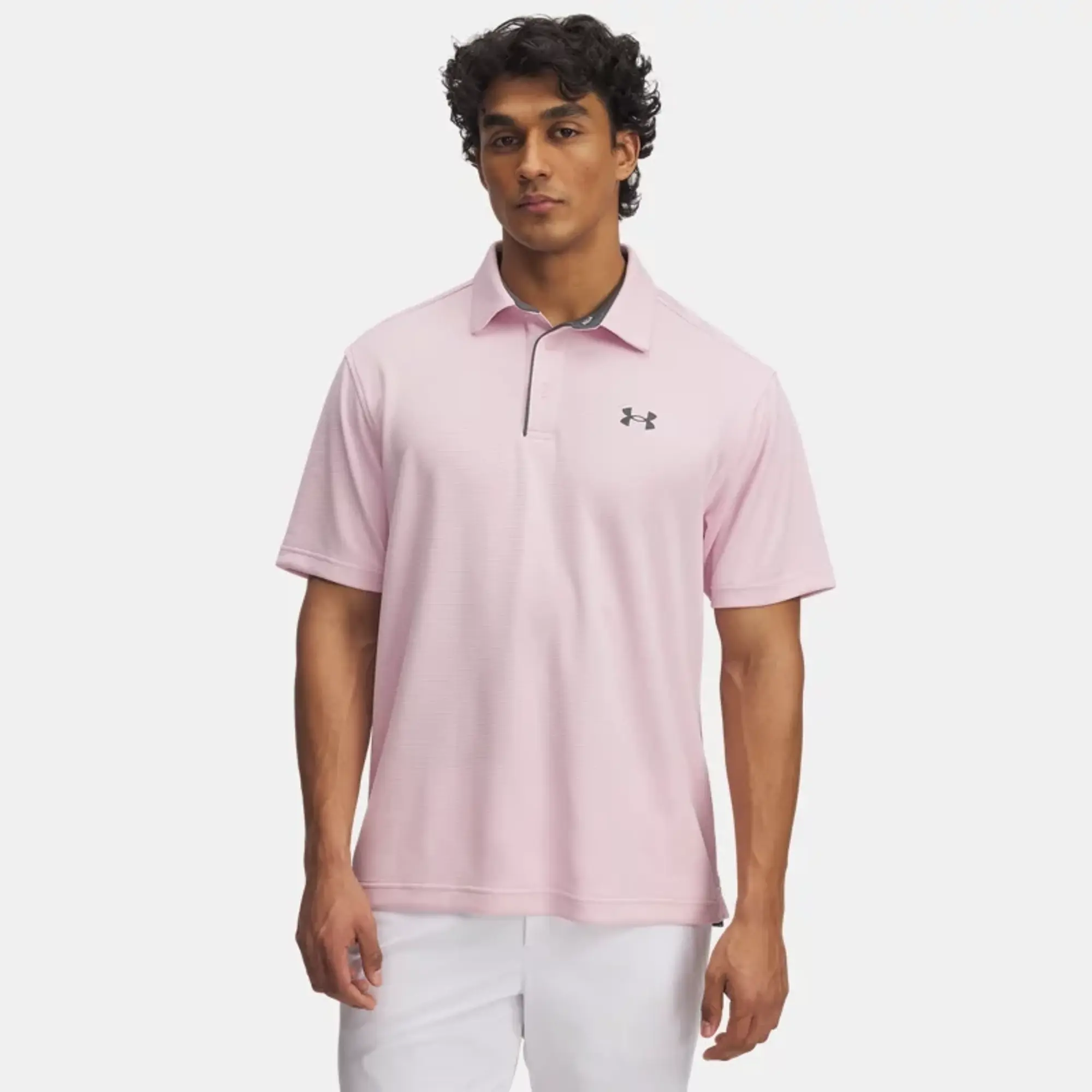 Men's  Under Armour  Tech™ Polo Prime Pink / Pitch Gray XXL