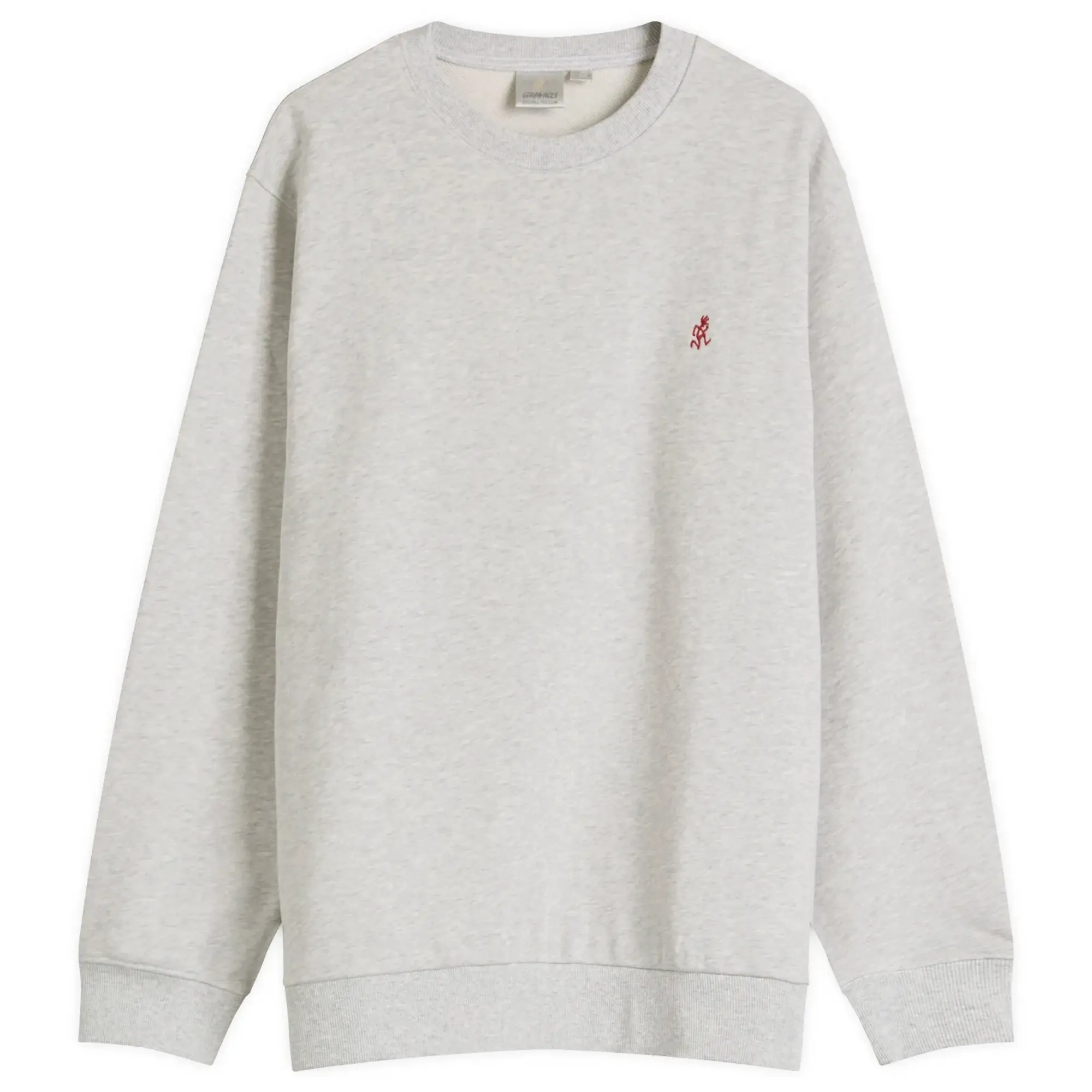 Gramicci Men's One Point Crew Sweatshirt Heather Ash