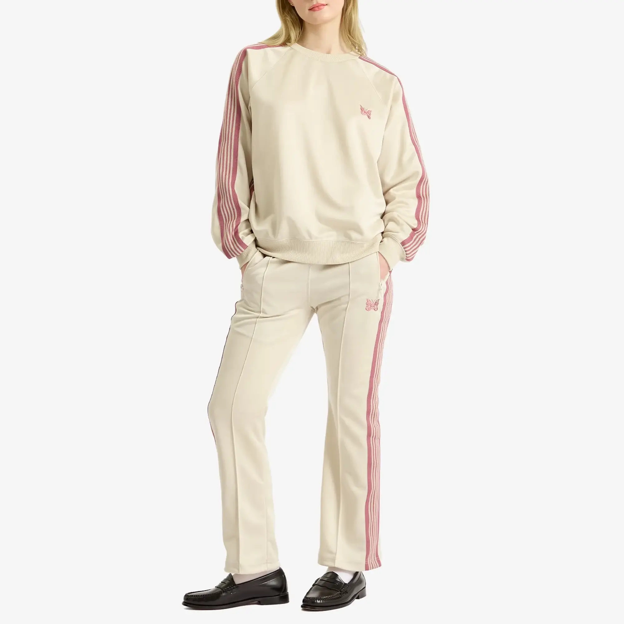 Needles Women's Boot-Cut Track Pant Ivory
