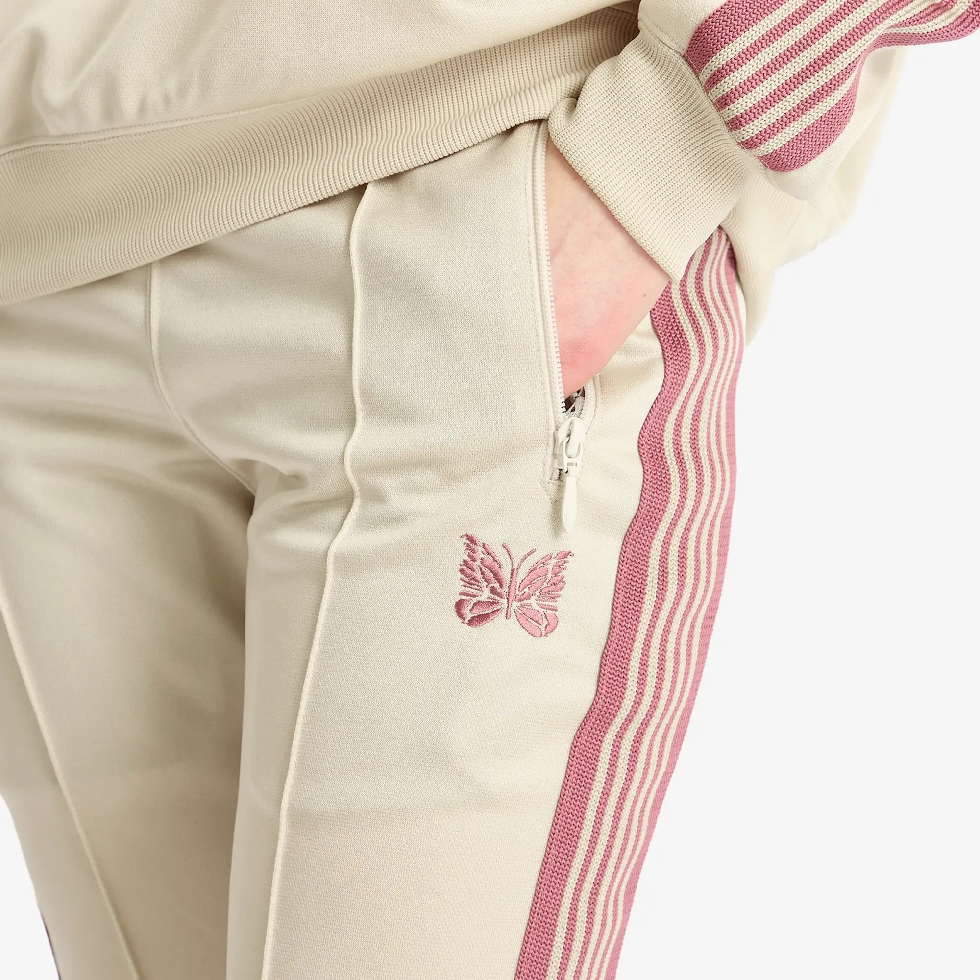 Needles Women's Boot-Cut Track Pant Ivory
