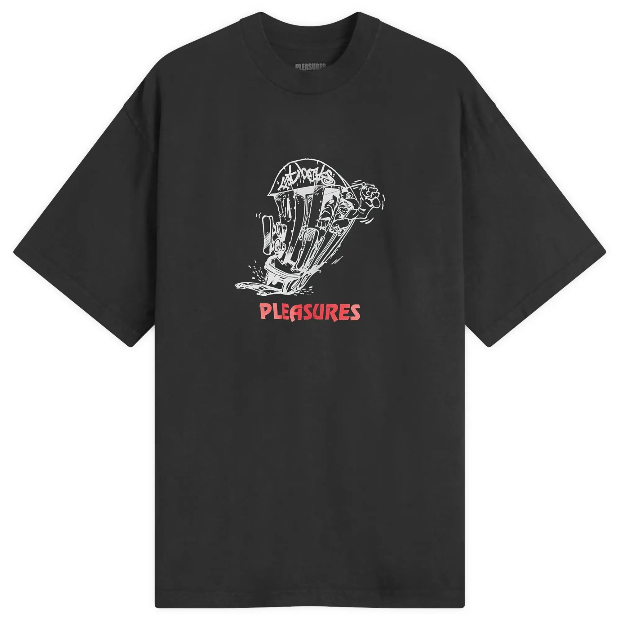Pleasures Men's x Fat Beats 9th Street T-Shirt Black