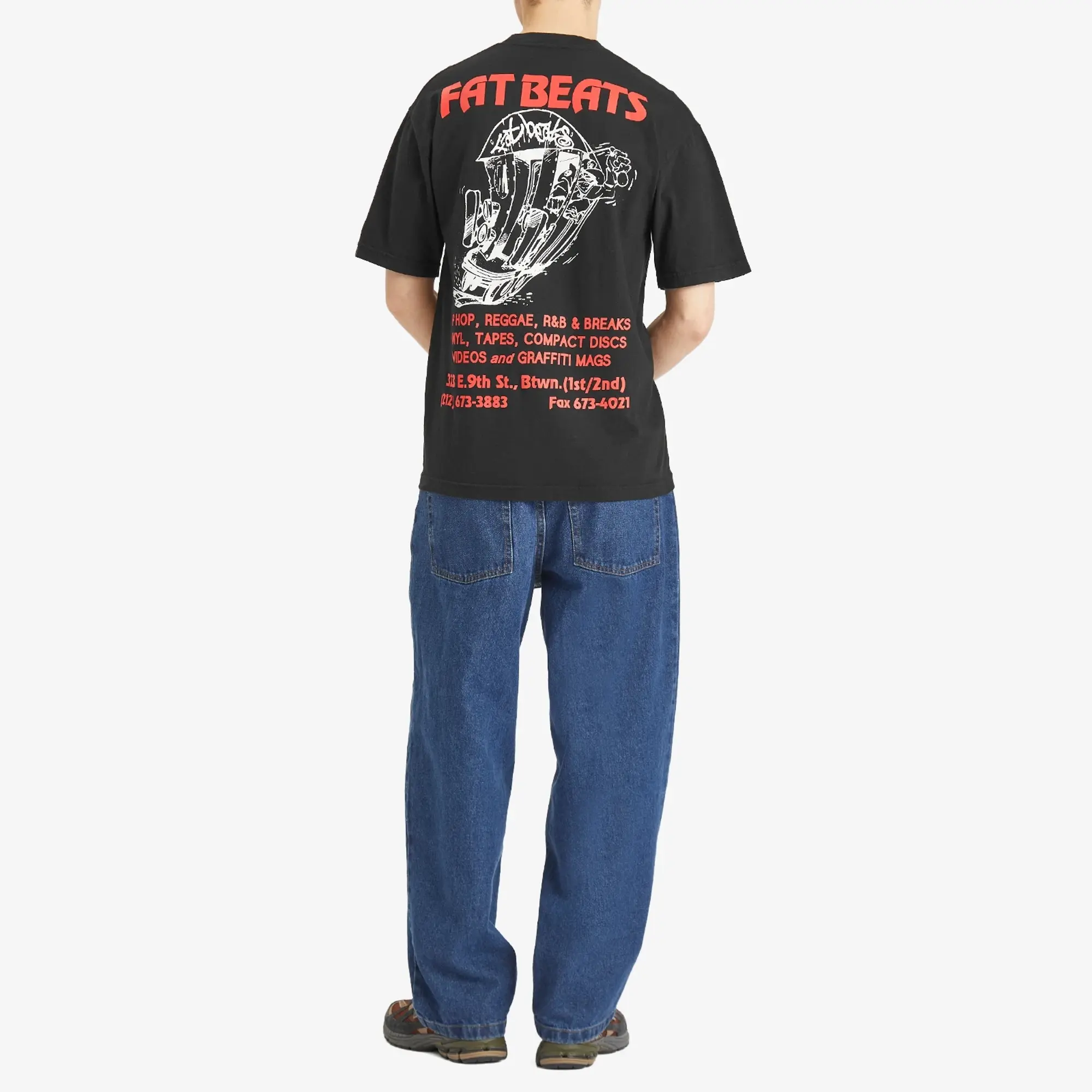 Pleasures Men's x Fat Beats 9th Street T-Shirt Black