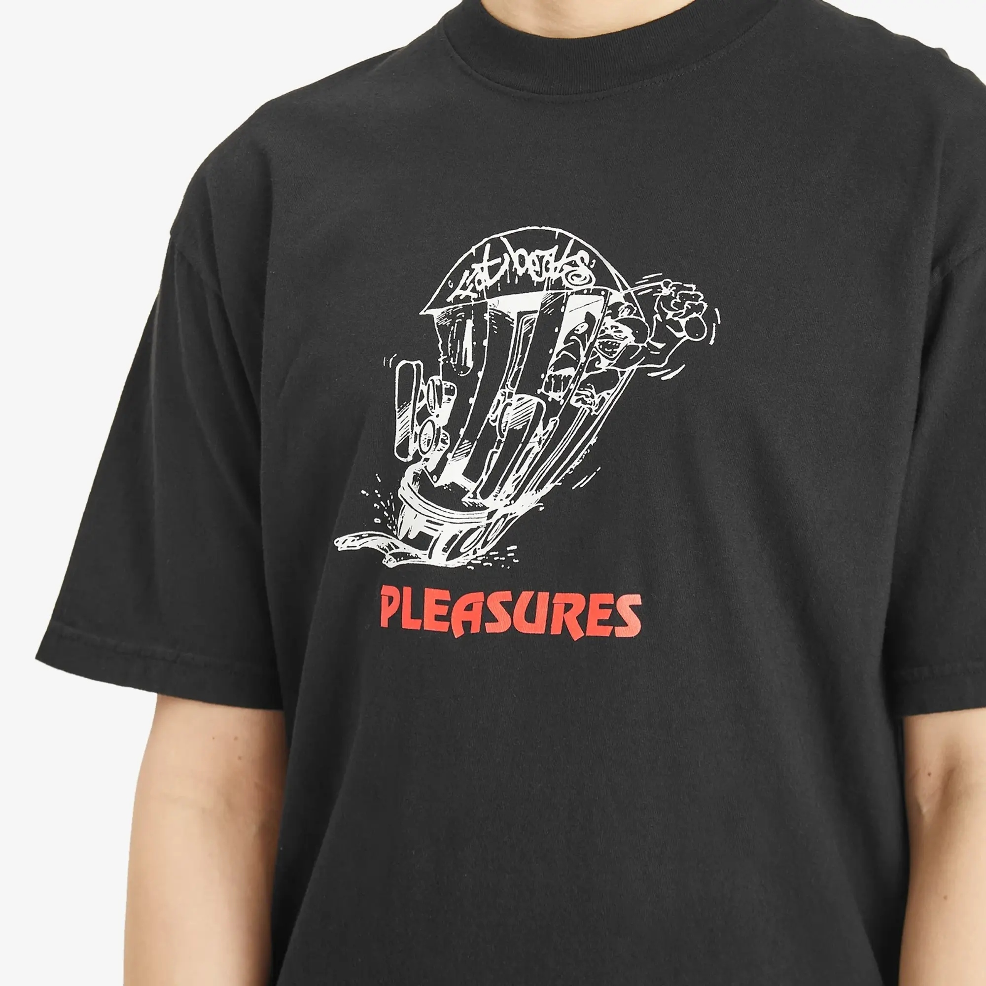 Pleasures Men's x Fat Beats 9th Street T-Shirt Black