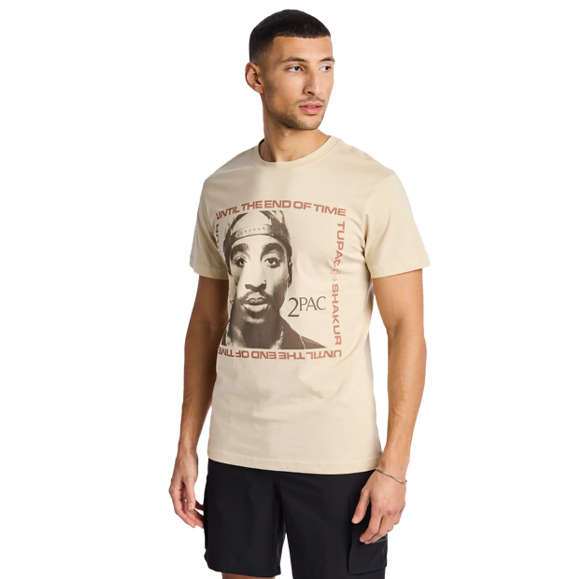 MERCHCODE 2pac Men T-Shirts - Beige