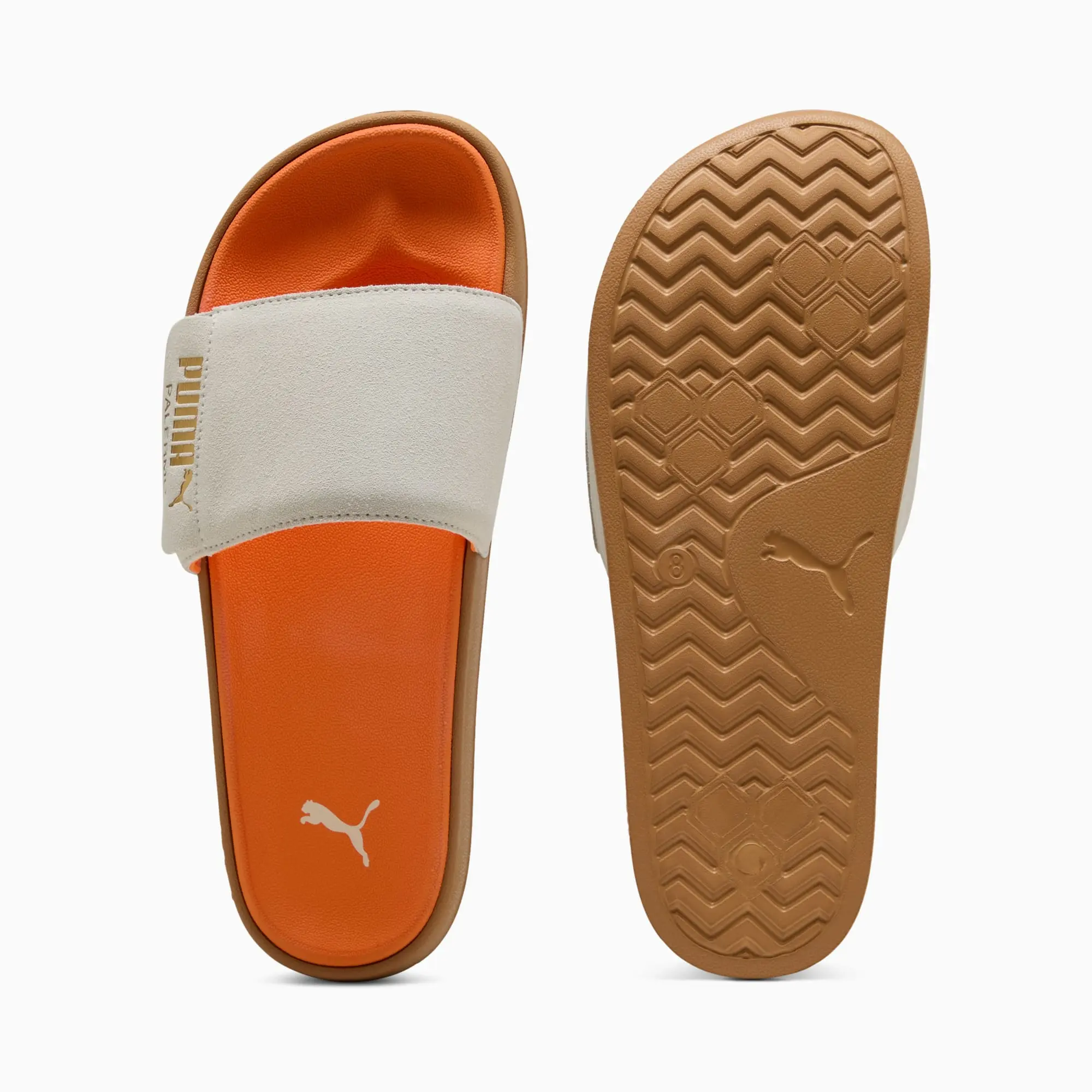 PUMA Leadcat 2.0 Palermo Foil Slide Sandalss Unisex, Warm White/Gold/Gum