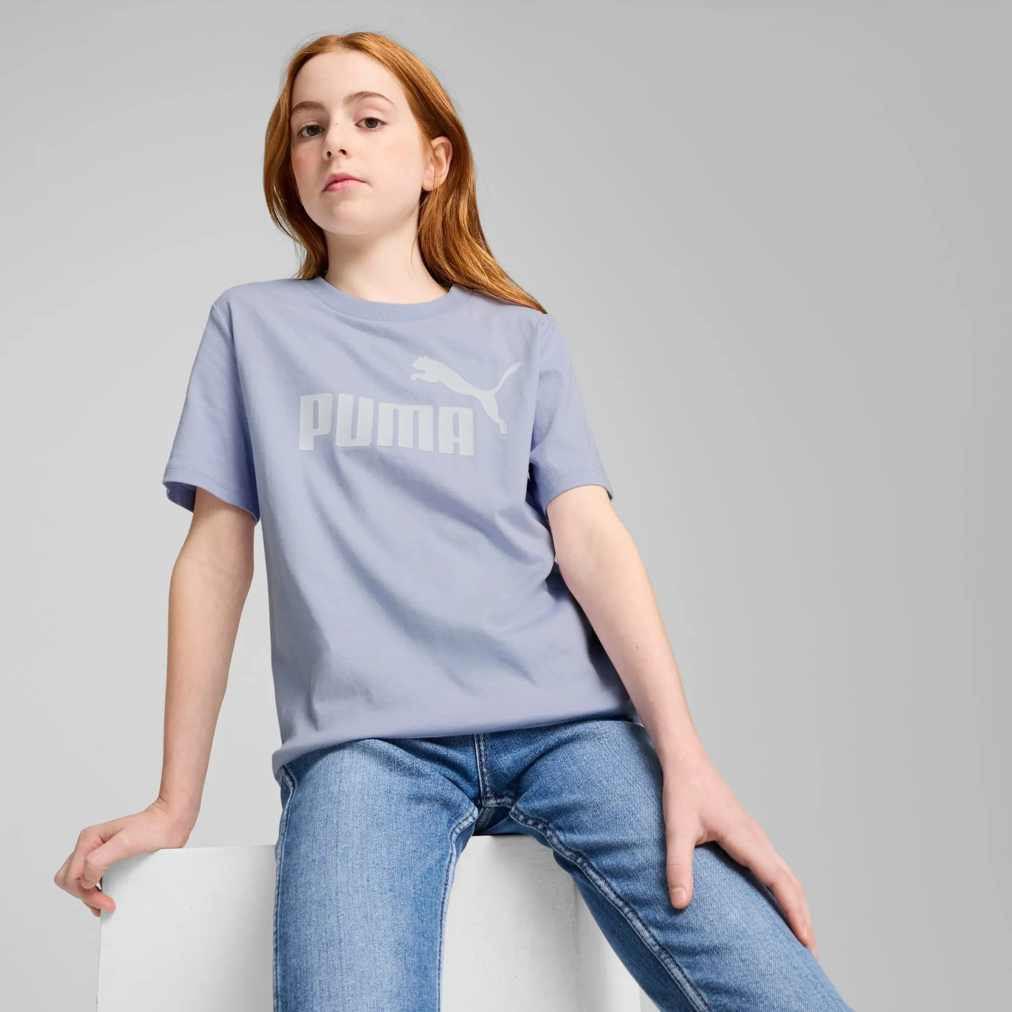 PUMA Ess No. 1 Logo T-Shirt Youth, Cool Weather