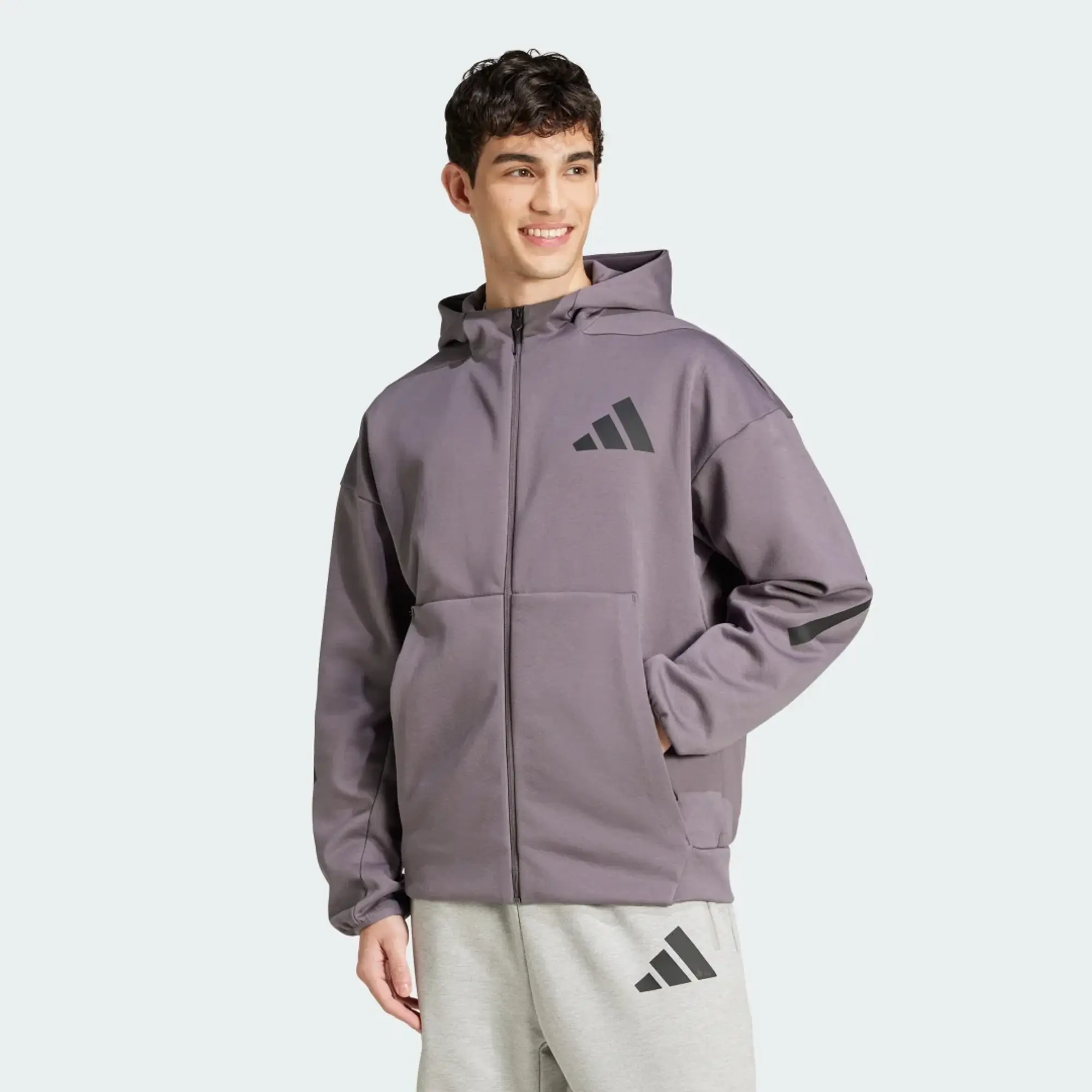 adidas Men Z.N.E. Full Zip Hooded Track Jacket