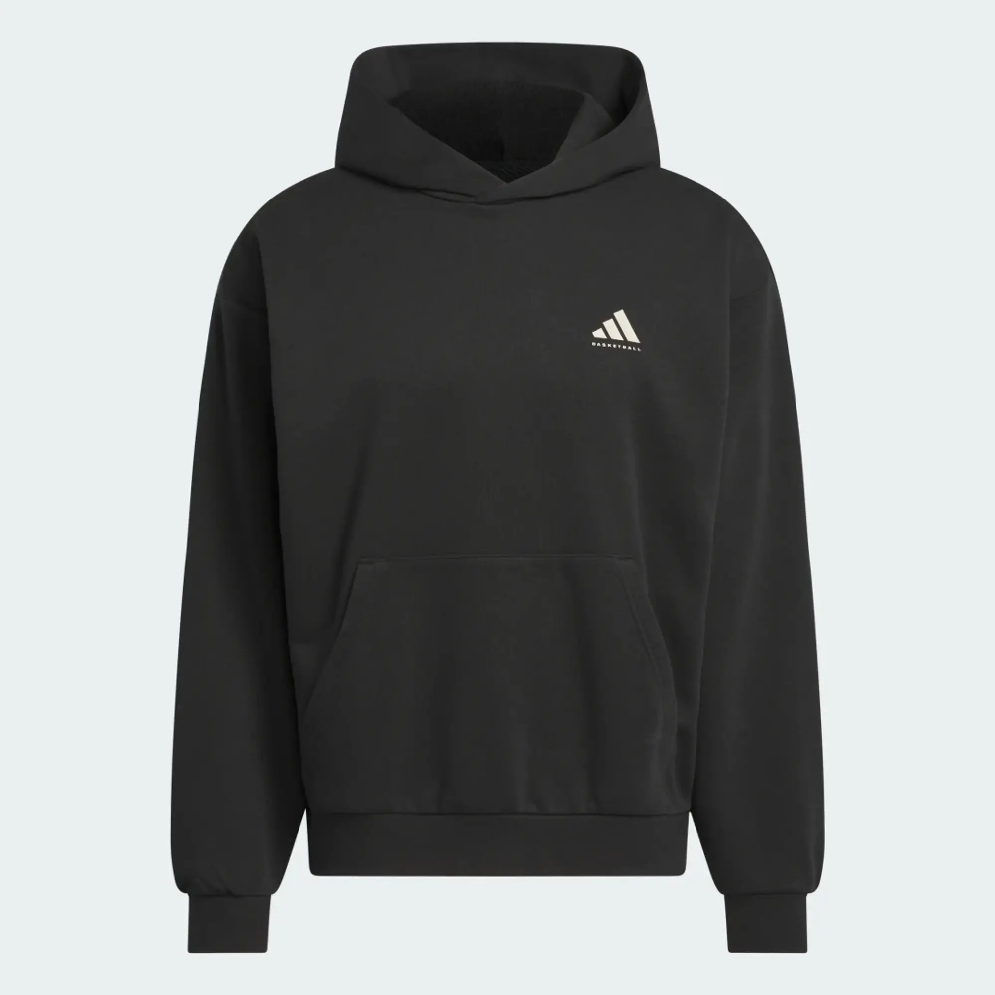 Adidas Performance Select Foundation Fleece Hoodie In Black / Wonder Alumina