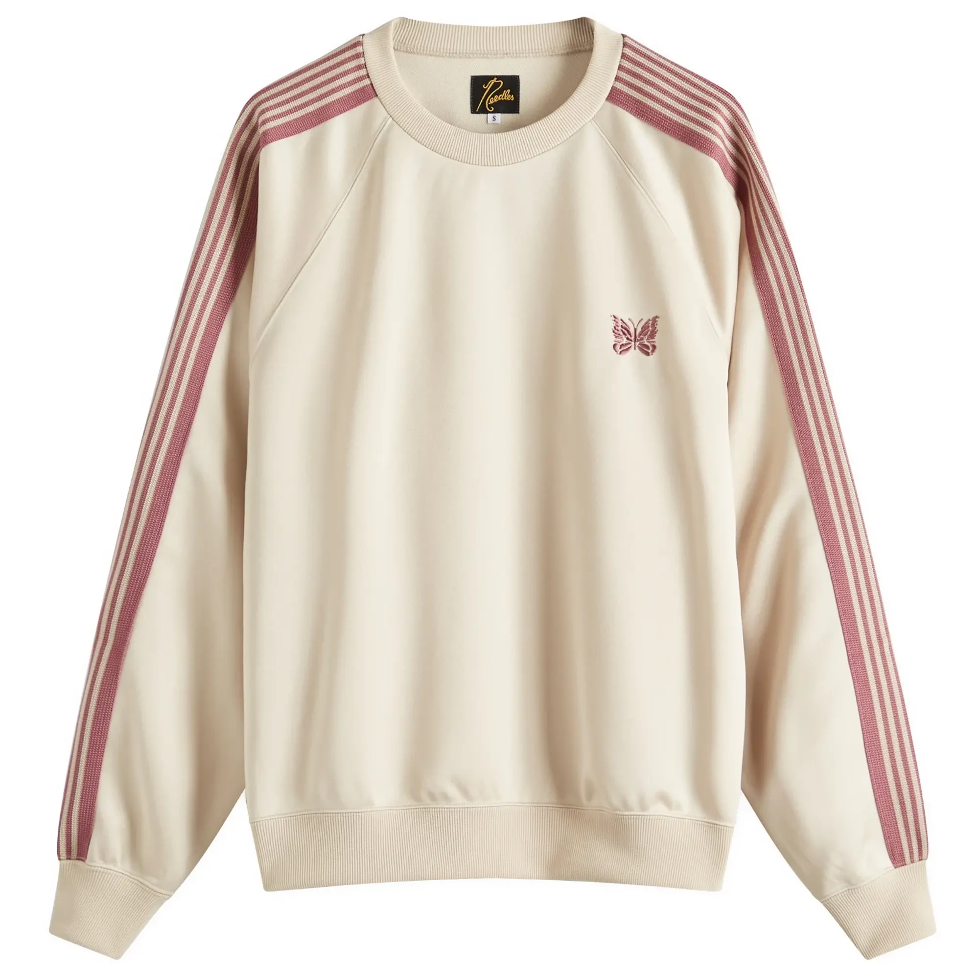 Needles Women's Track Crew Neck Sweatshirt Ivory