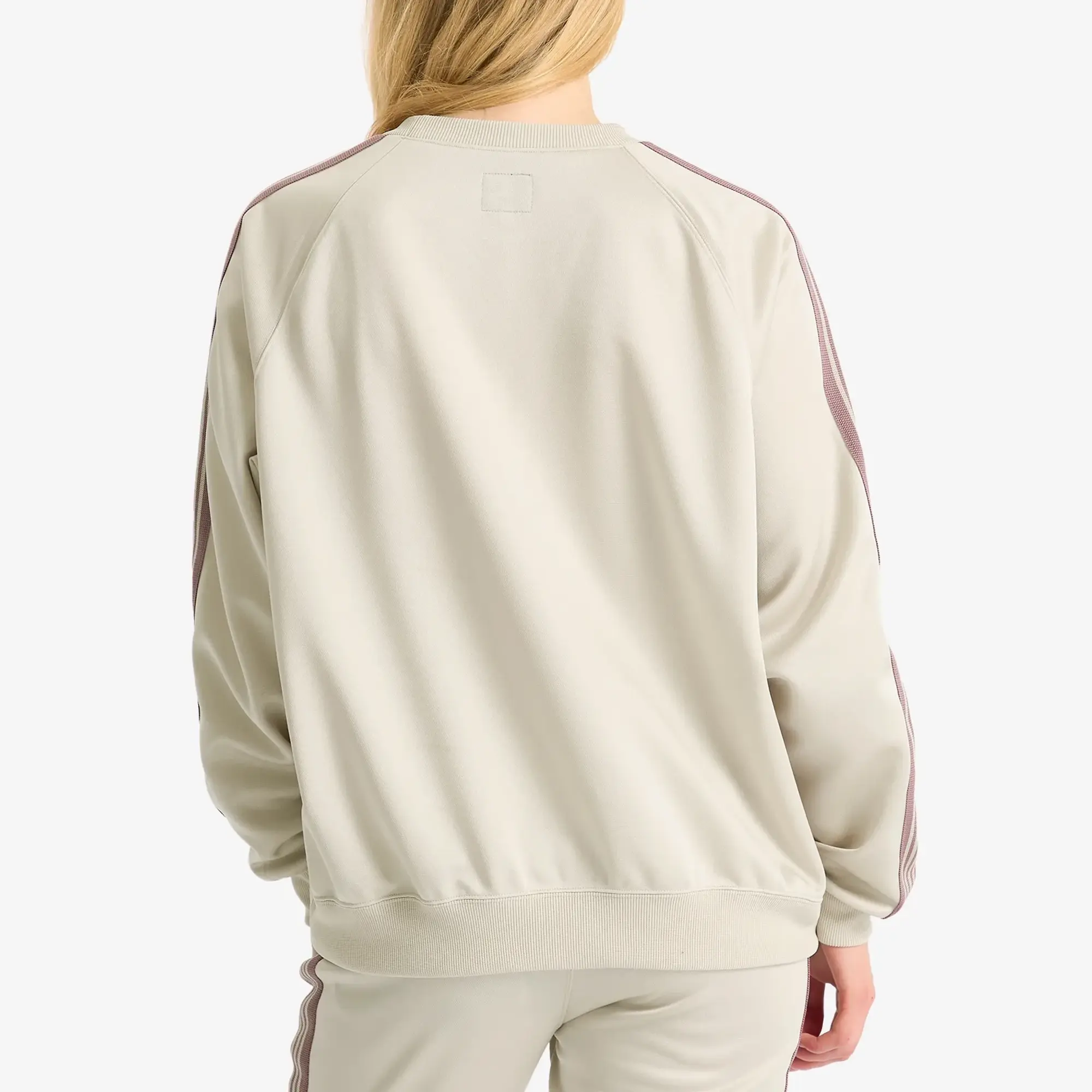 Needles Women's Track Crew Neck Sweatshirt Ivory