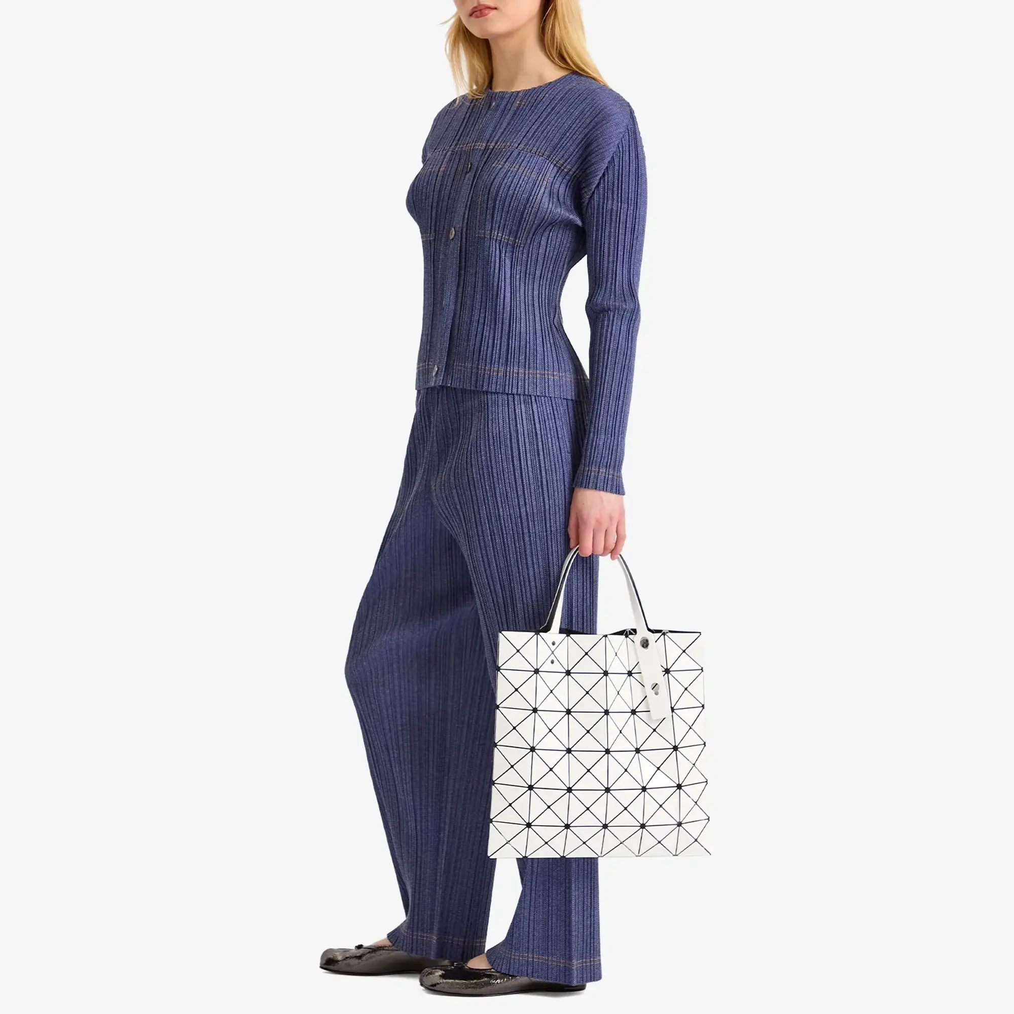 BAO BAO ISSEY MIYAKE Women's Lucent Tote Bag White