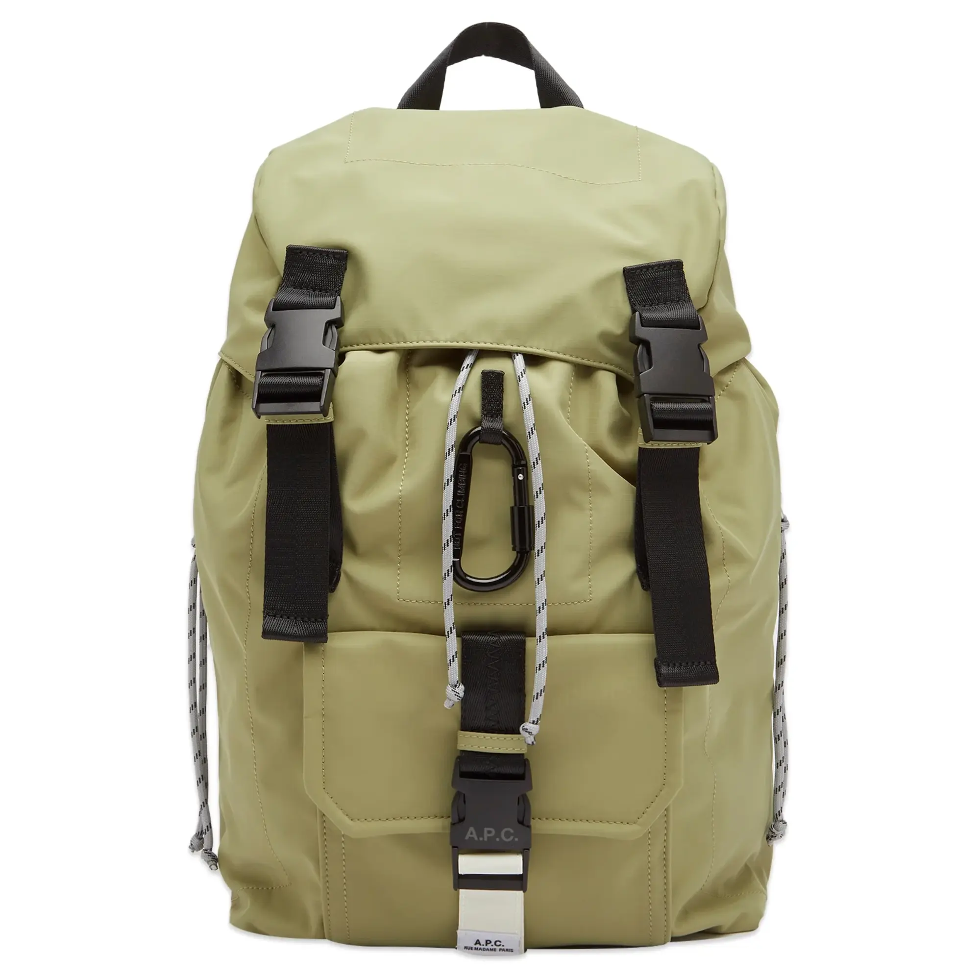 A.P.C. Men's Trek Backpack Green Taupe