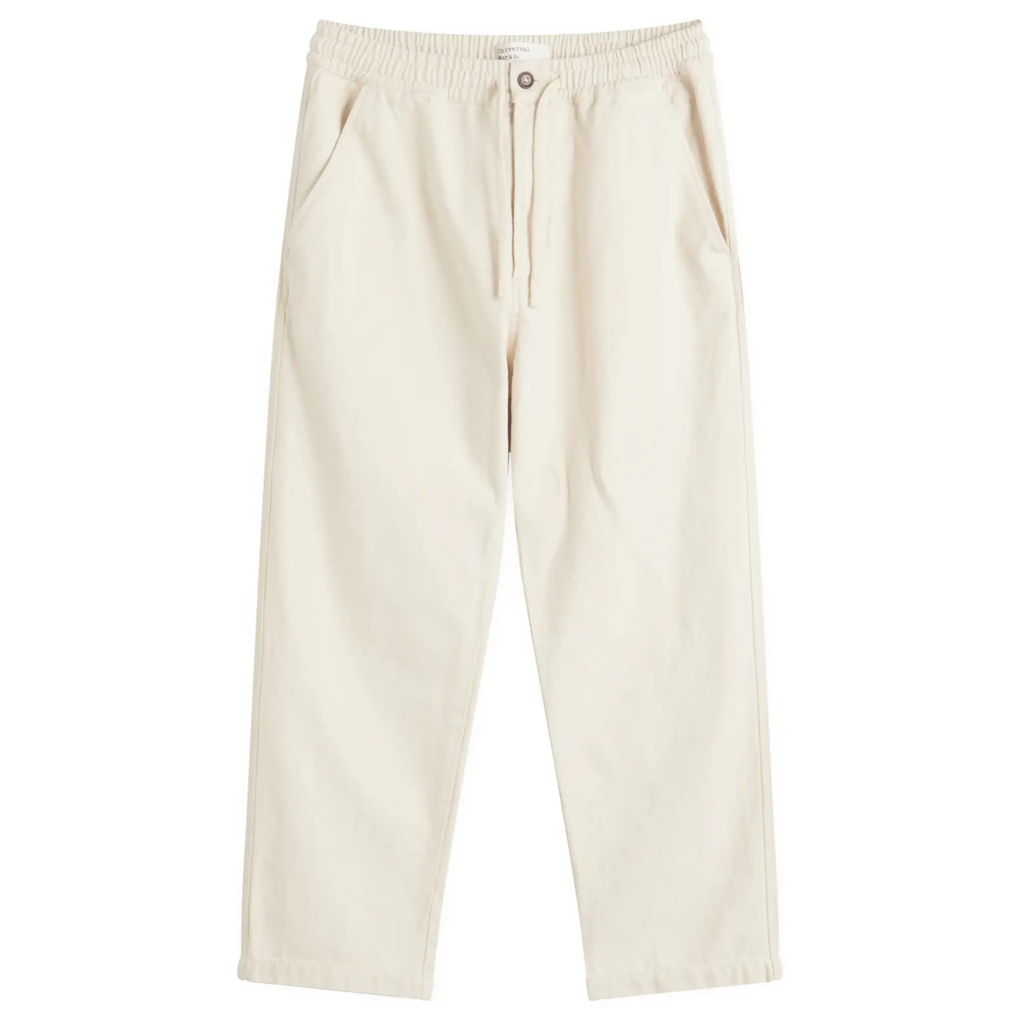 Universal Works Men's Recycled Cotton Hi Water Trouser Ecru
