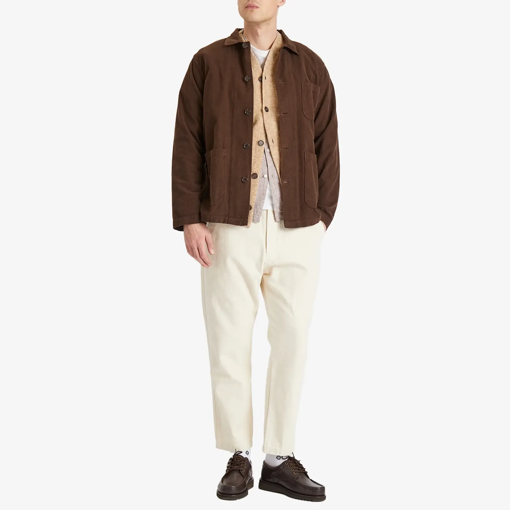 Universal Works Men's Recycled Cotton Hi Water Trouser Ecru
