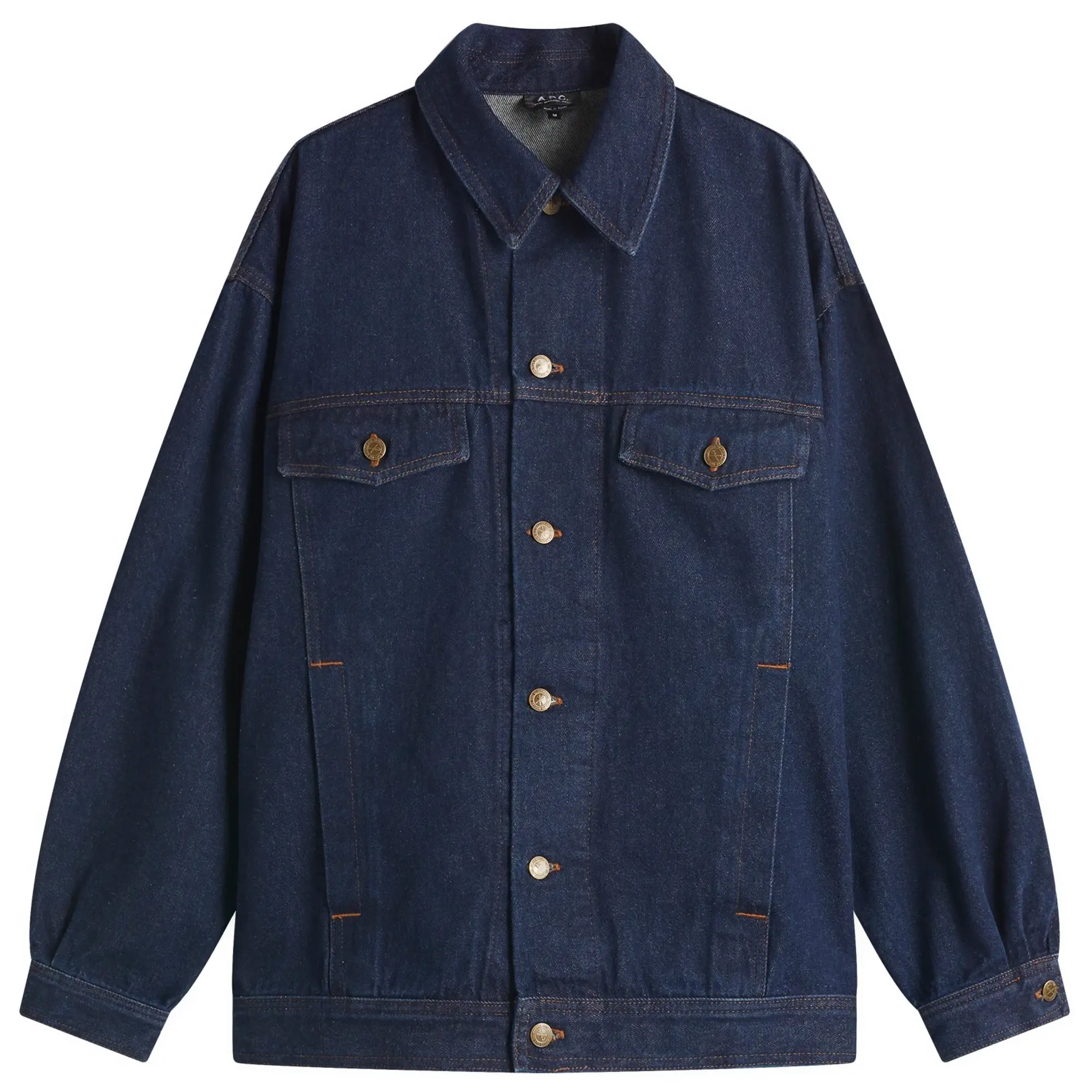 A.P.C. Men's Elvis Denim Jacket Washed Indigo