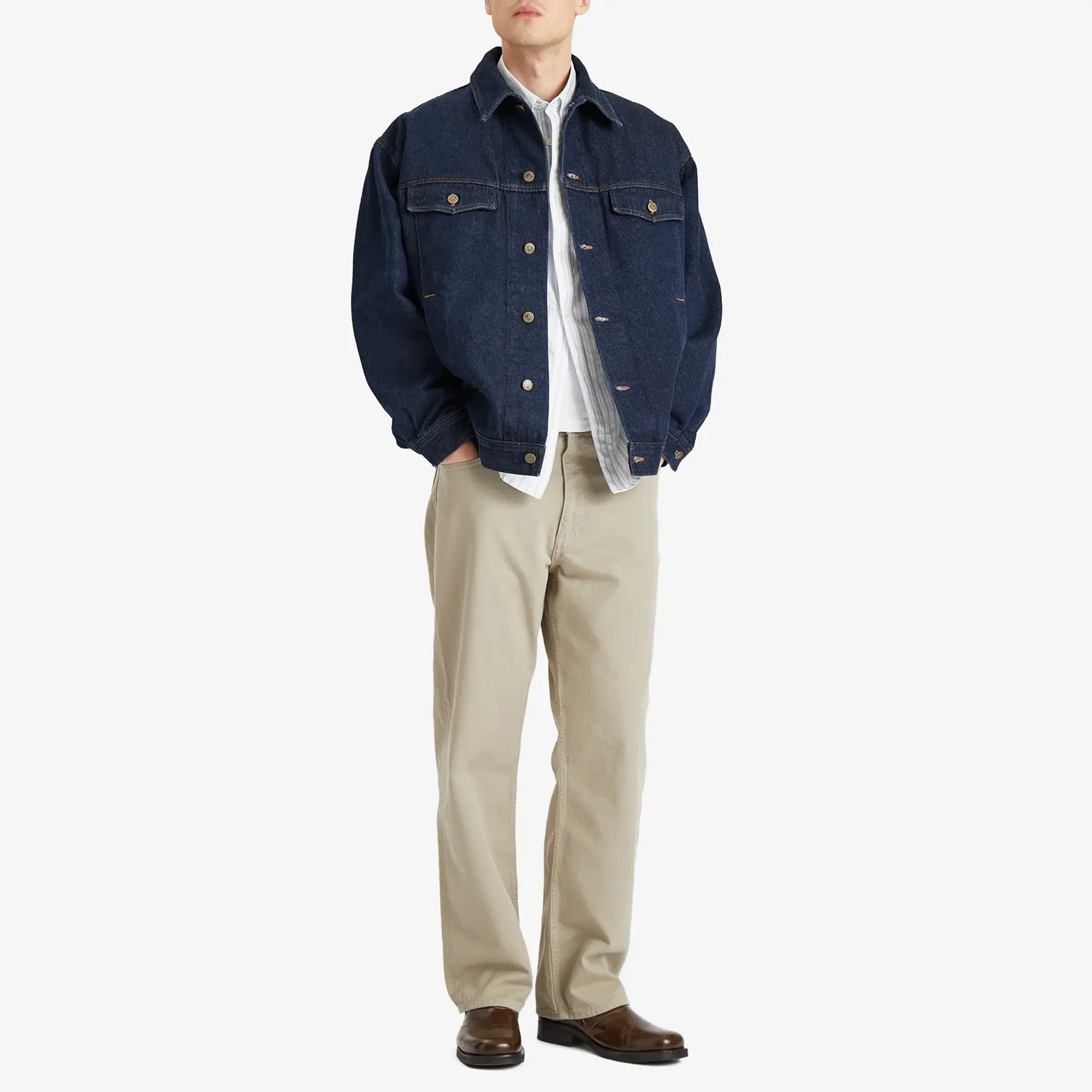 A.P.C. Men's Elvis Denim Jacket Washed Indigo