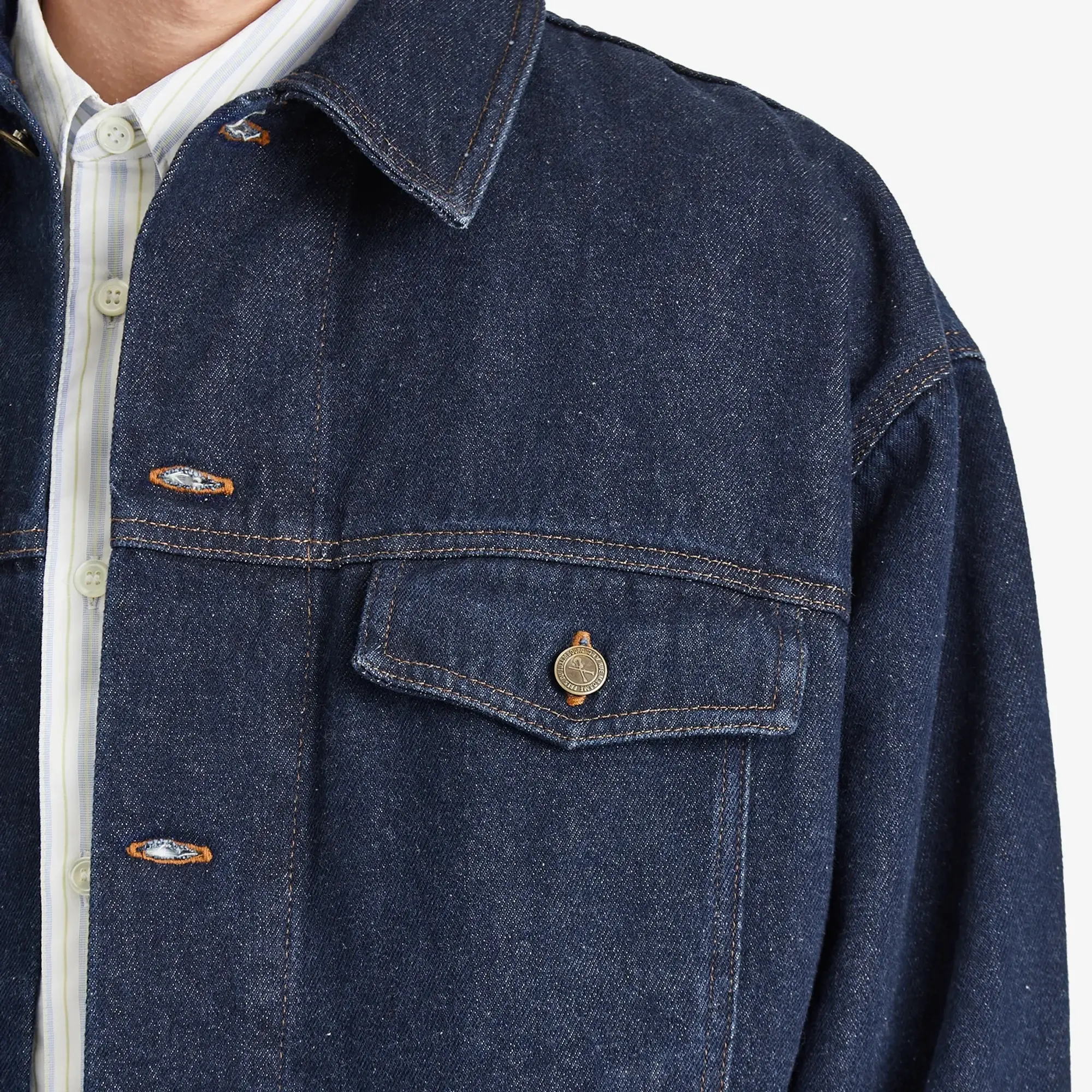 A.P.C. Men's Elvis Denim Jacket Washed Indigo