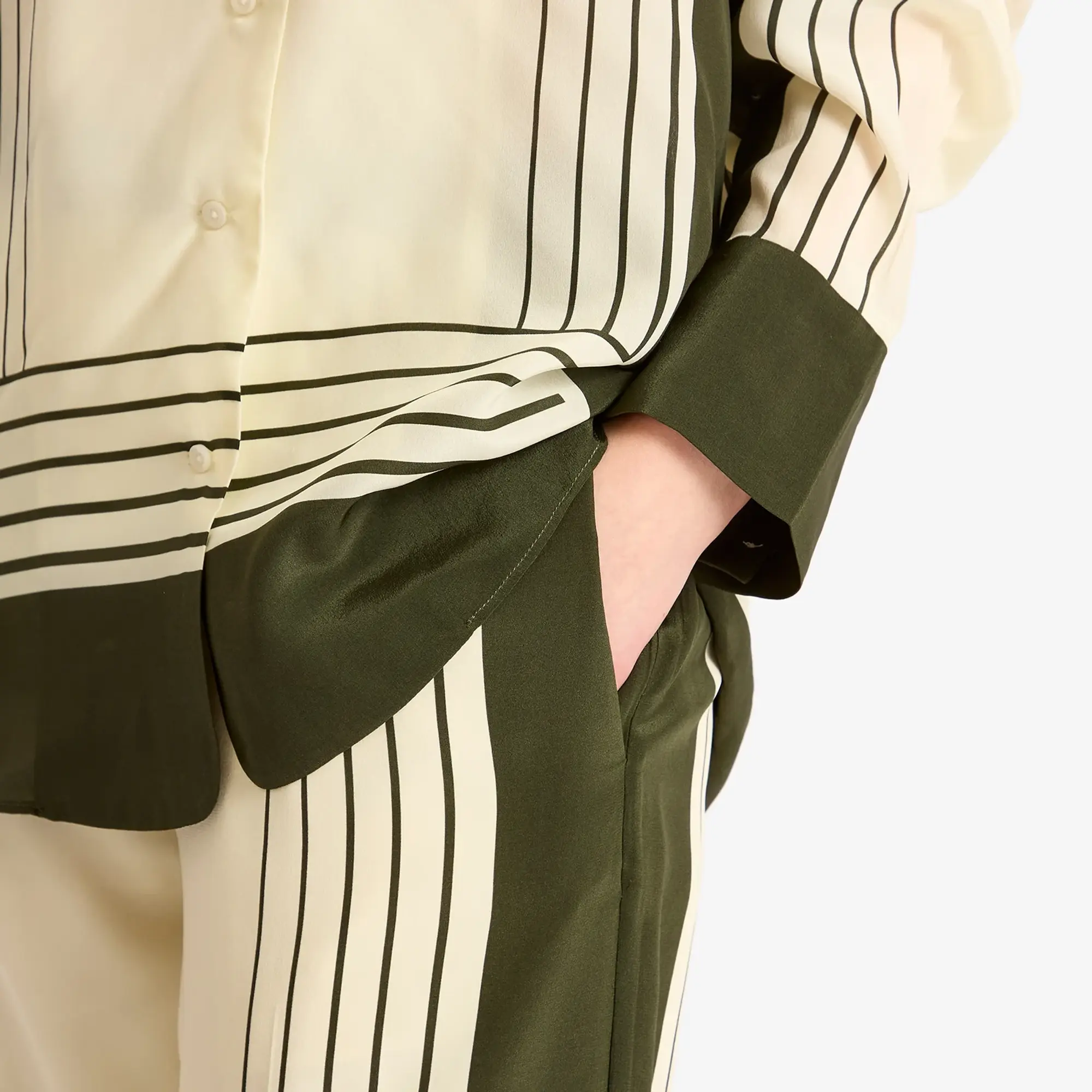 SIR. Women's Leilana Tailored Pants Garden Stripe