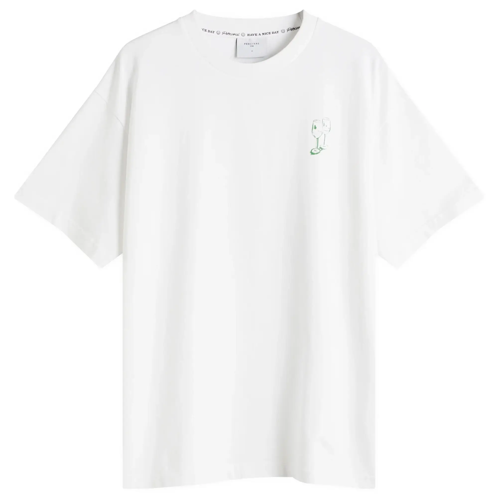Percival Men's Cicchetti Oversized T-Shirt Ecru White