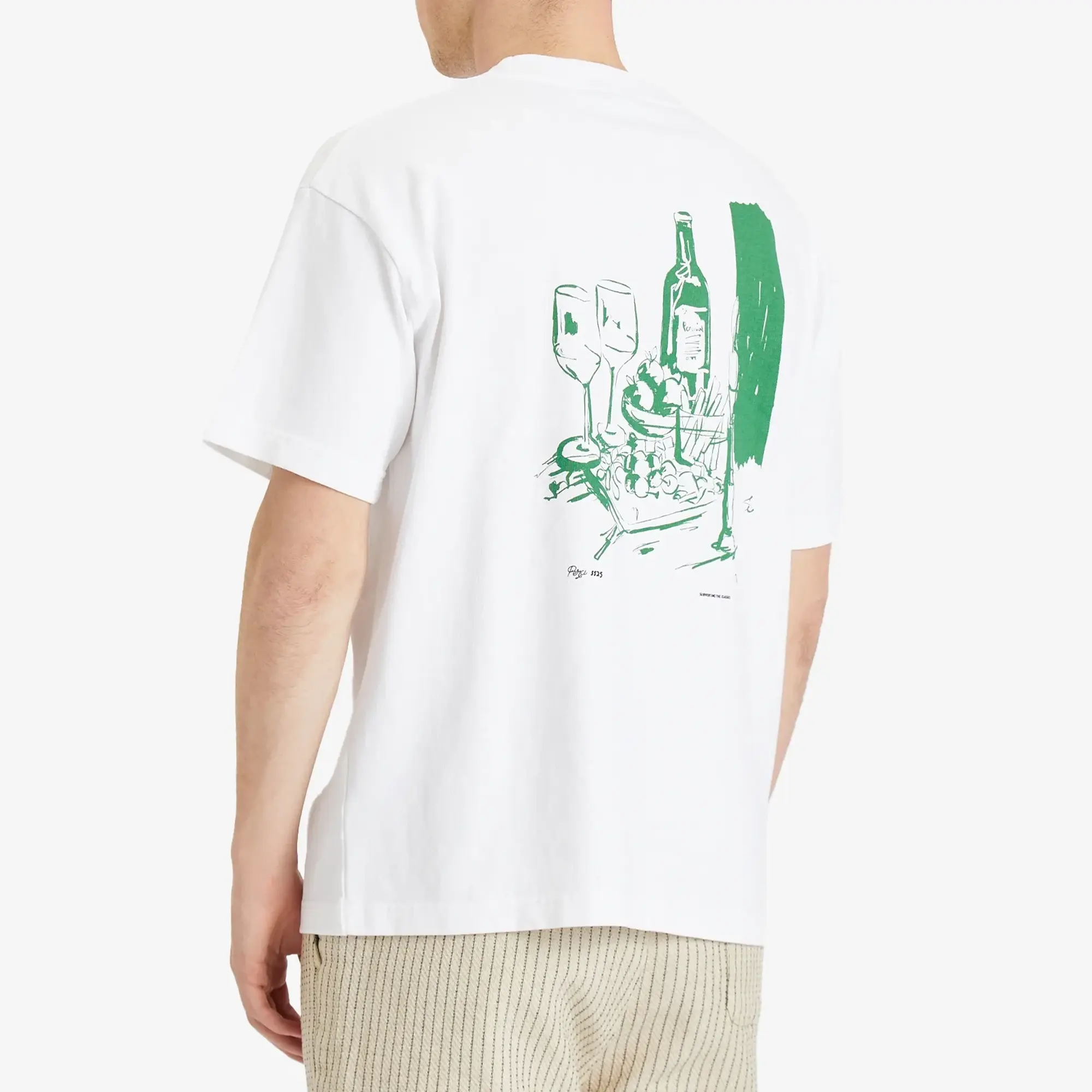 Percival Men's Cicchetti Oversized T-Shirt Ecru White