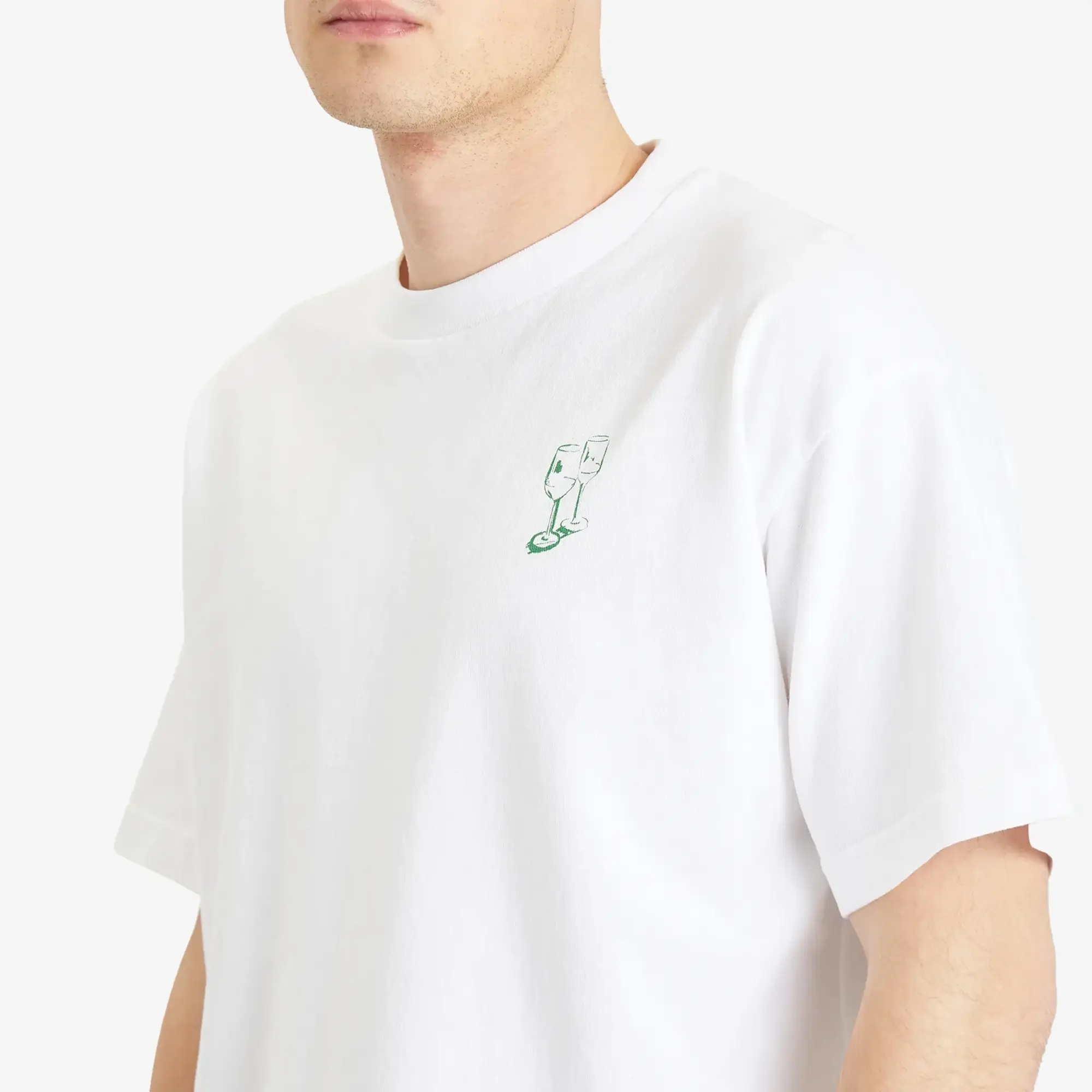 Percival Men's Cicchetti Oversized T-Shirt Ecru White