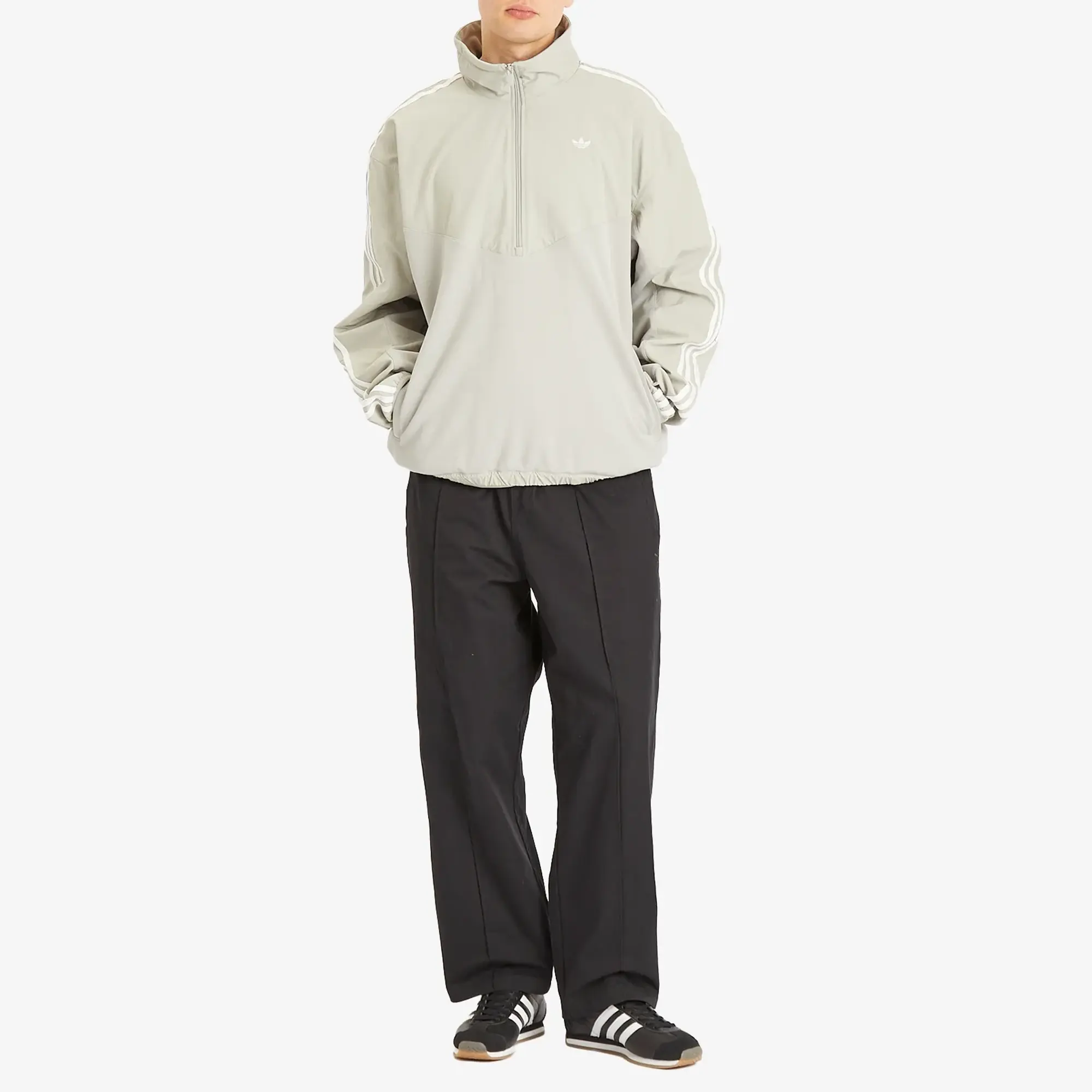 Adidas Men's Originals R3CD 1/2 Zip Track Top Grey