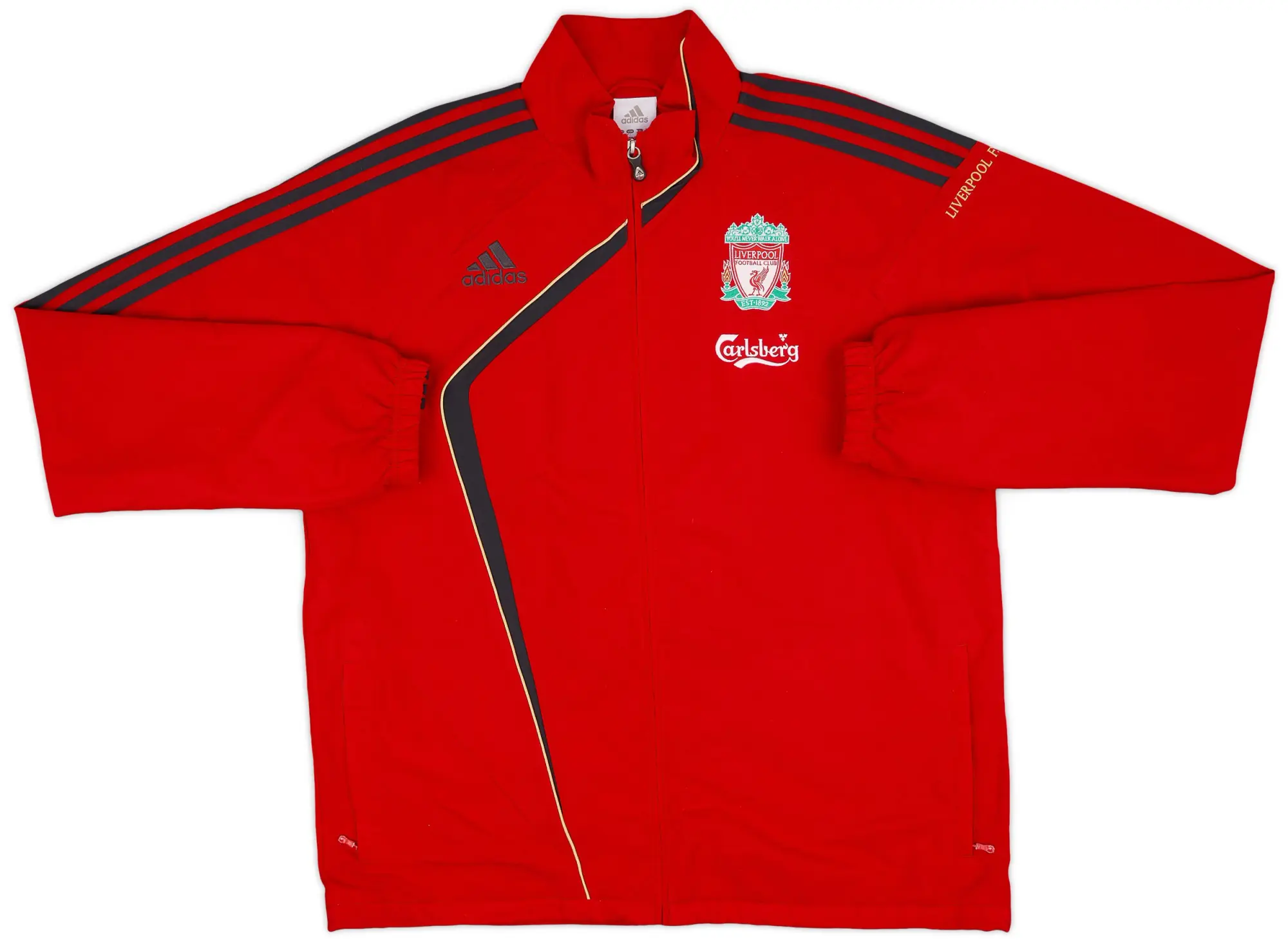 2009-10 Liverpool adidas Track Jacket - 8/10 - (L/XL)
