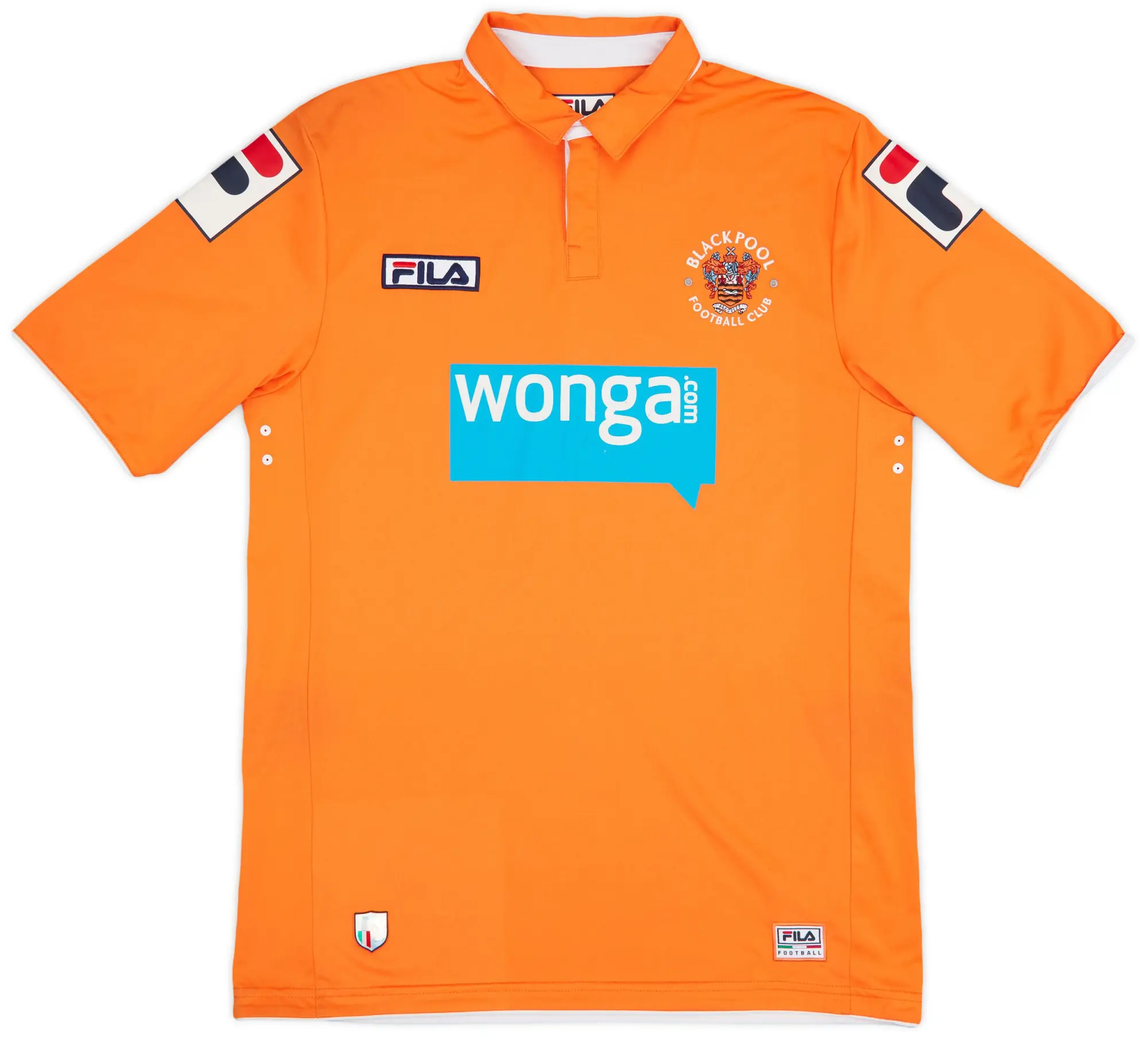 Fila 2011-13 Blackpool Home Shirt - 7/10 - (M)