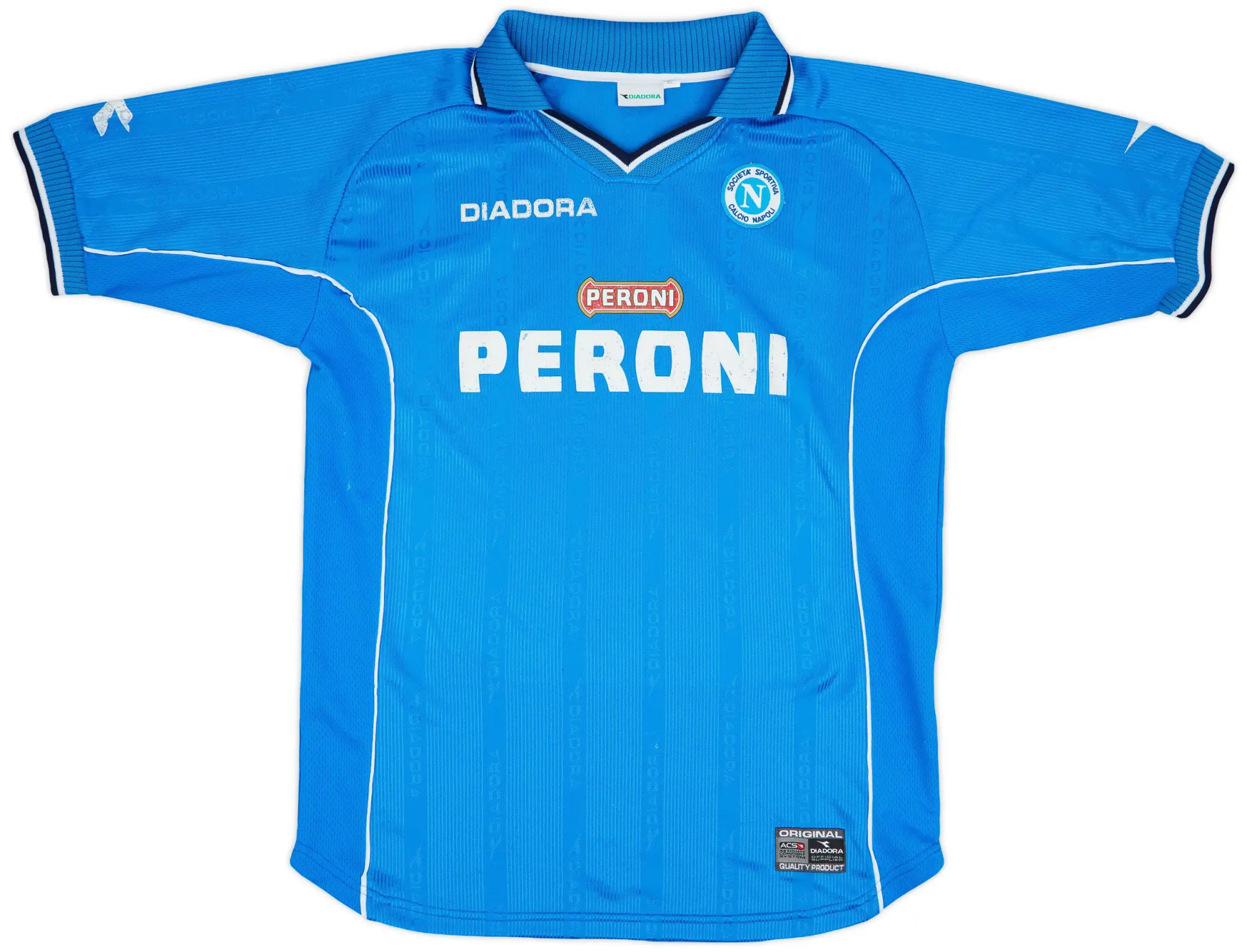 Diadora 2000-01 Napoli Home Shirt - 5/10 - (XL)