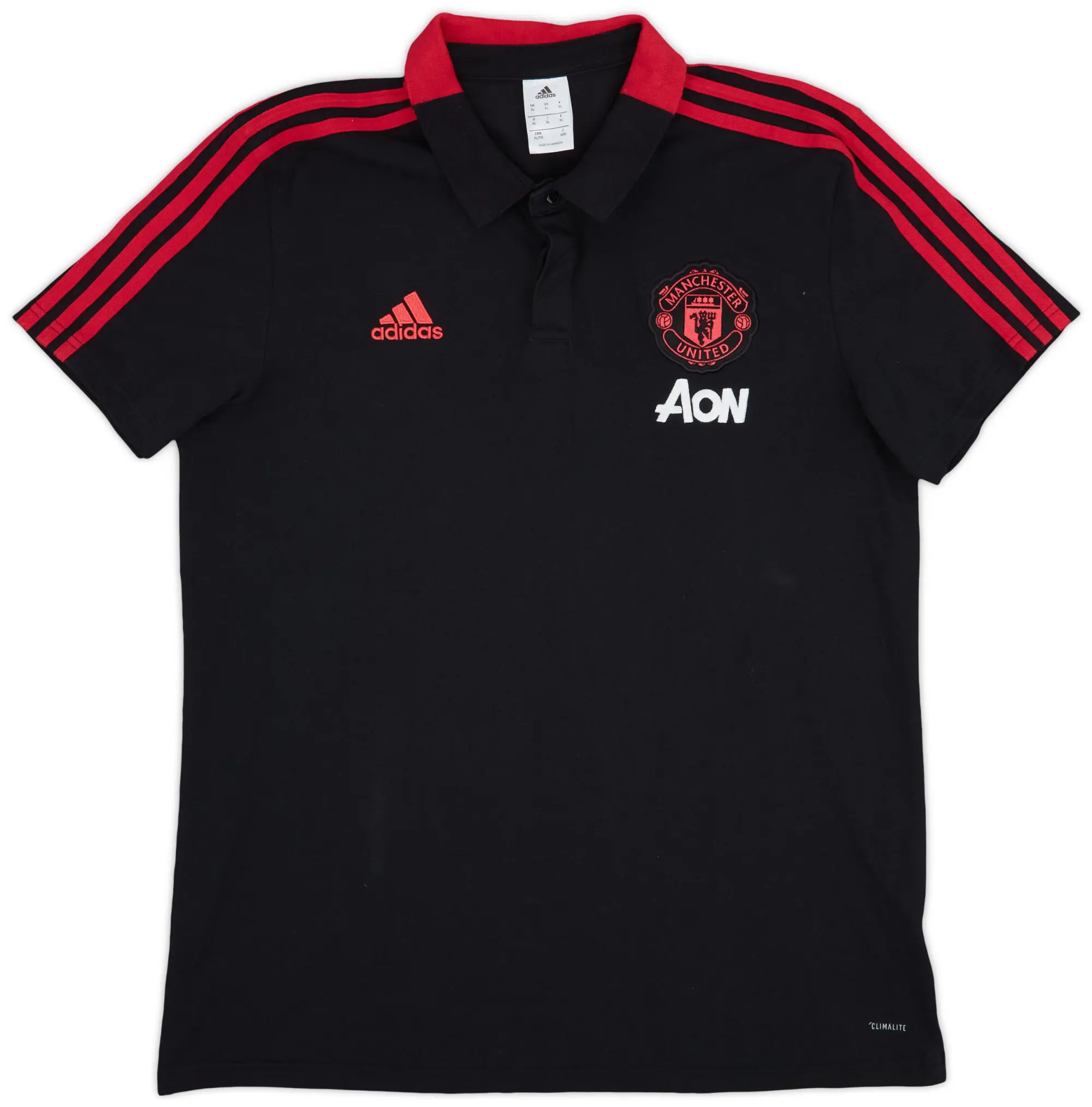 2018-19 Manchester United adidas Polo Shirt - 8/10 - (XL)