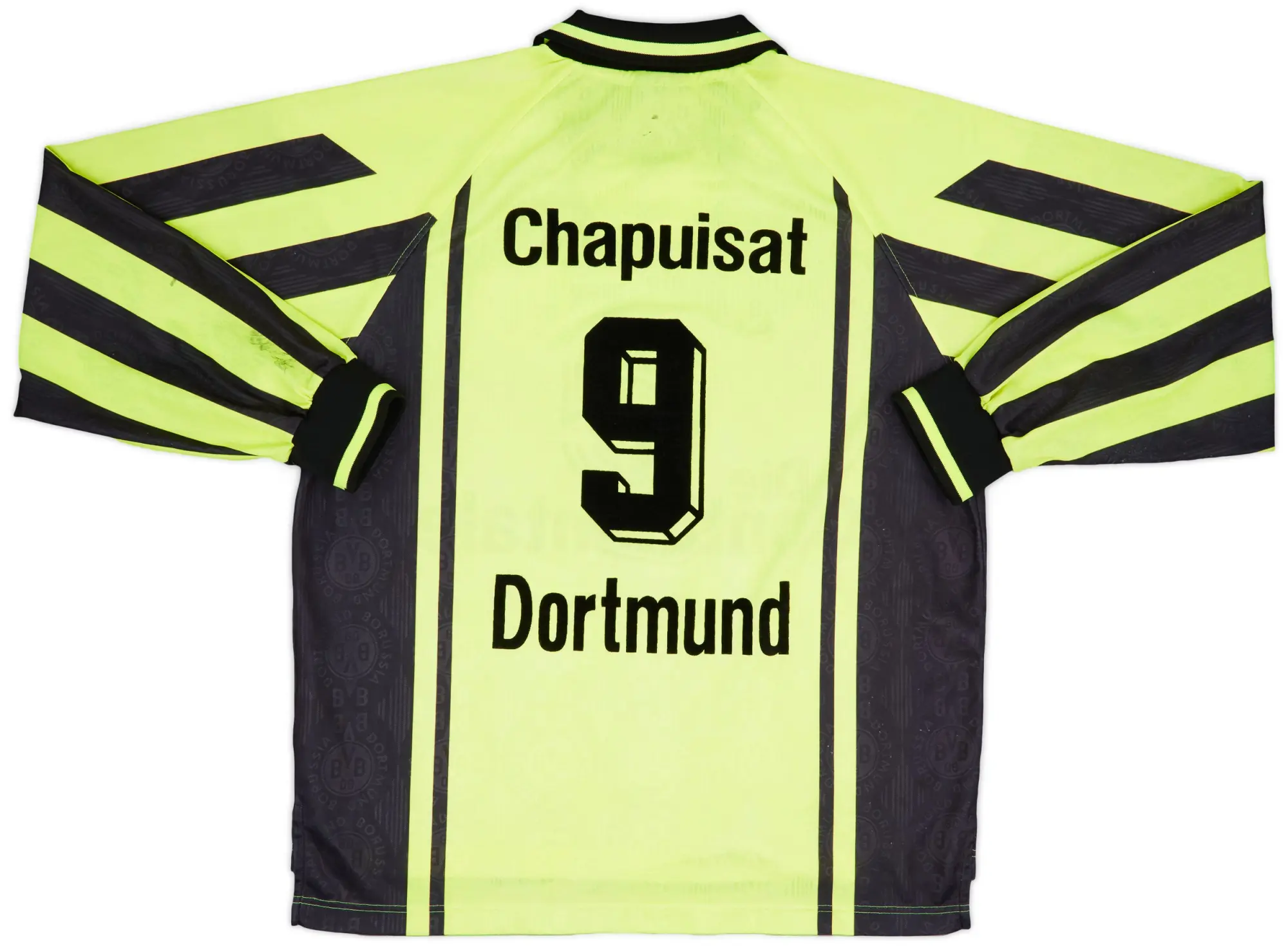 Nike 1996-97 Borussia Dortmund Home L/S Shirt Chapuisat #9 - 8/10 - (XL)