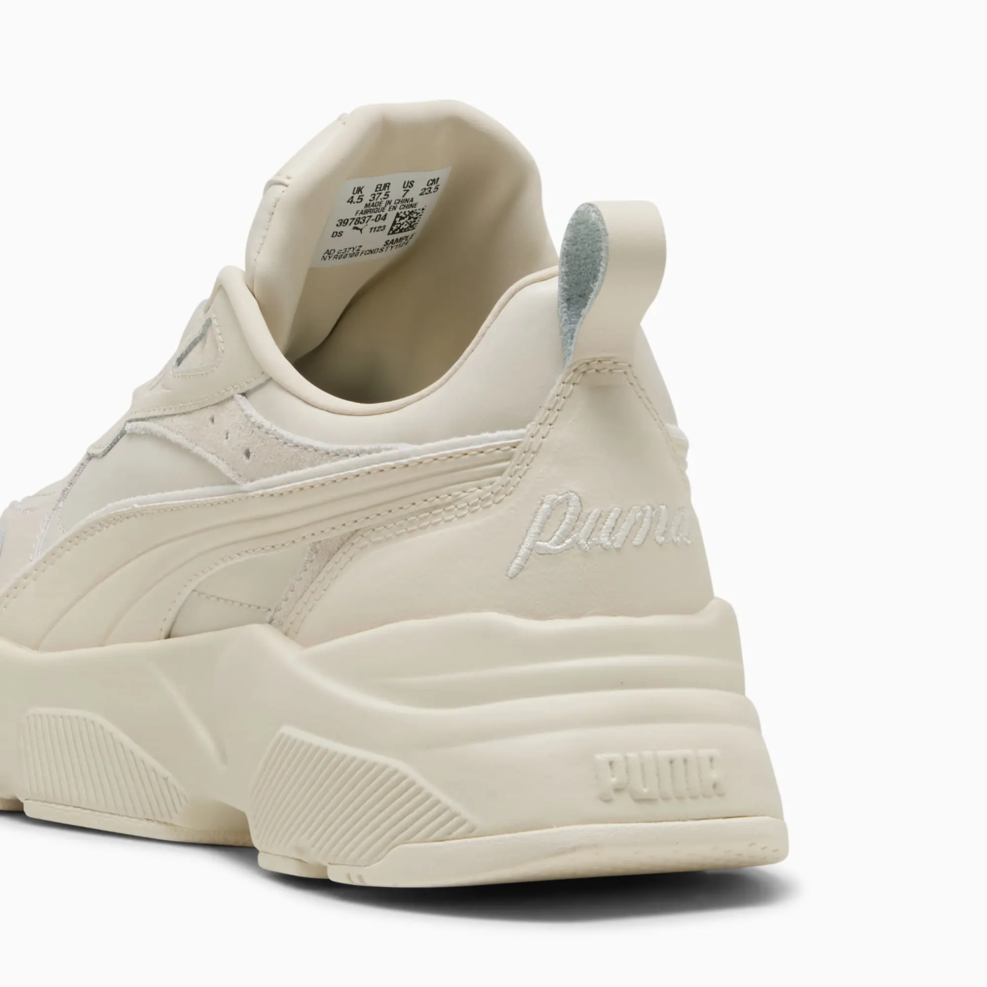 PUMA Cassia Lux Sneakers Unisex, Alpine Snow/Frosted Ivory/Gold