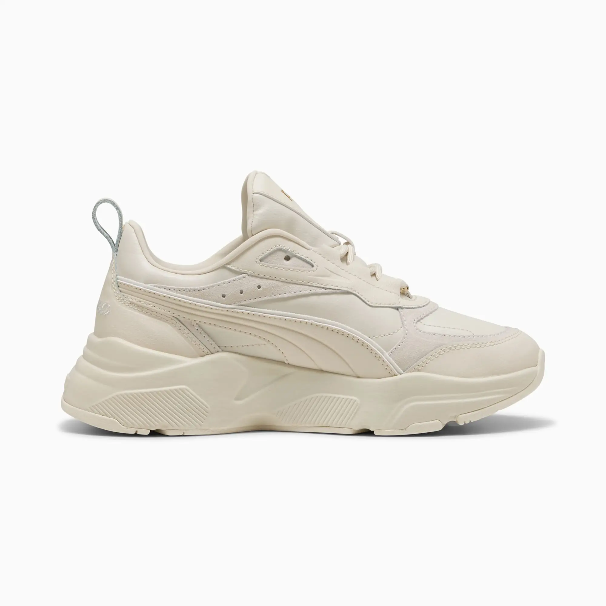 PUMA Cassia Lux Sneakers Unisex, Alpine Snow/Frosted Ivory/Gold