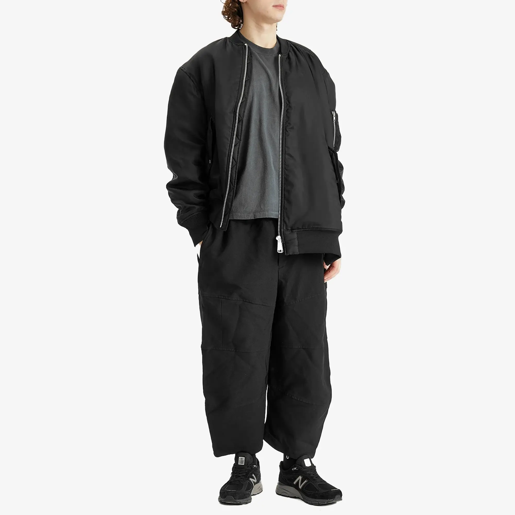 Comme des Garçons Black Men's Garbardine Drawstring Trousers