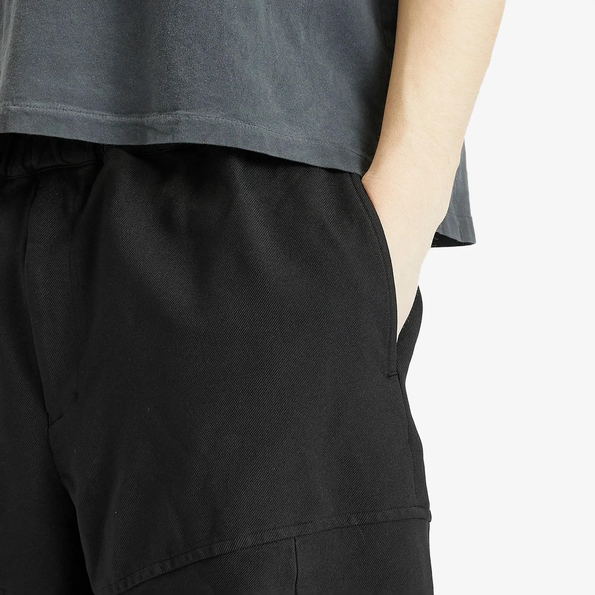 Comme des Garçons Black Men's Garbardine Drawstring Trousers