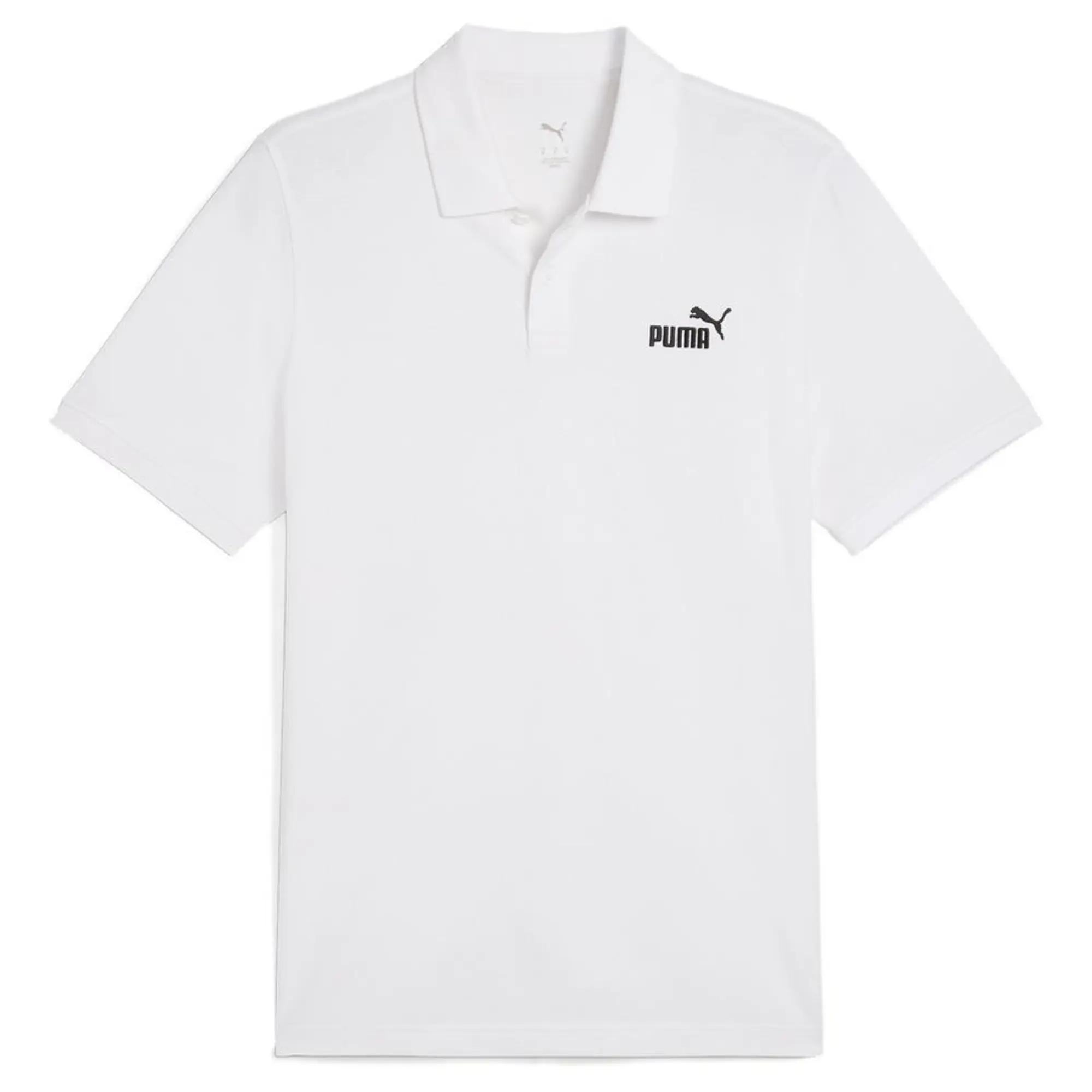 Ess No. 1 Logo Pique Polo Puma White - ['White']