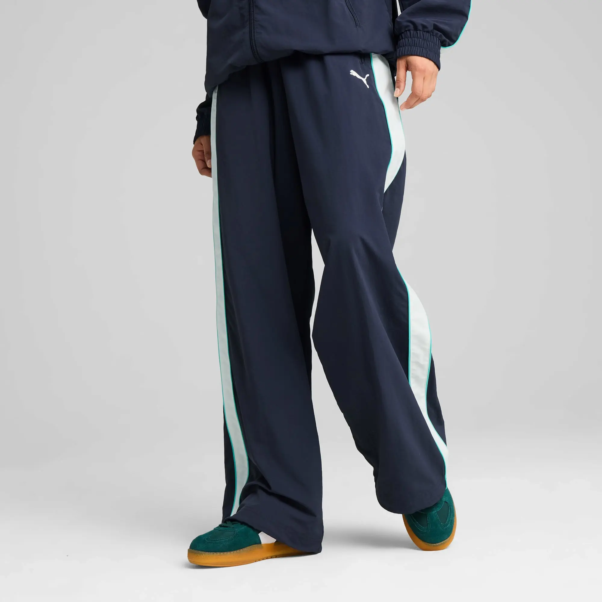 PUMA T7 Oversized Track Pants Unisex, Dark Blue