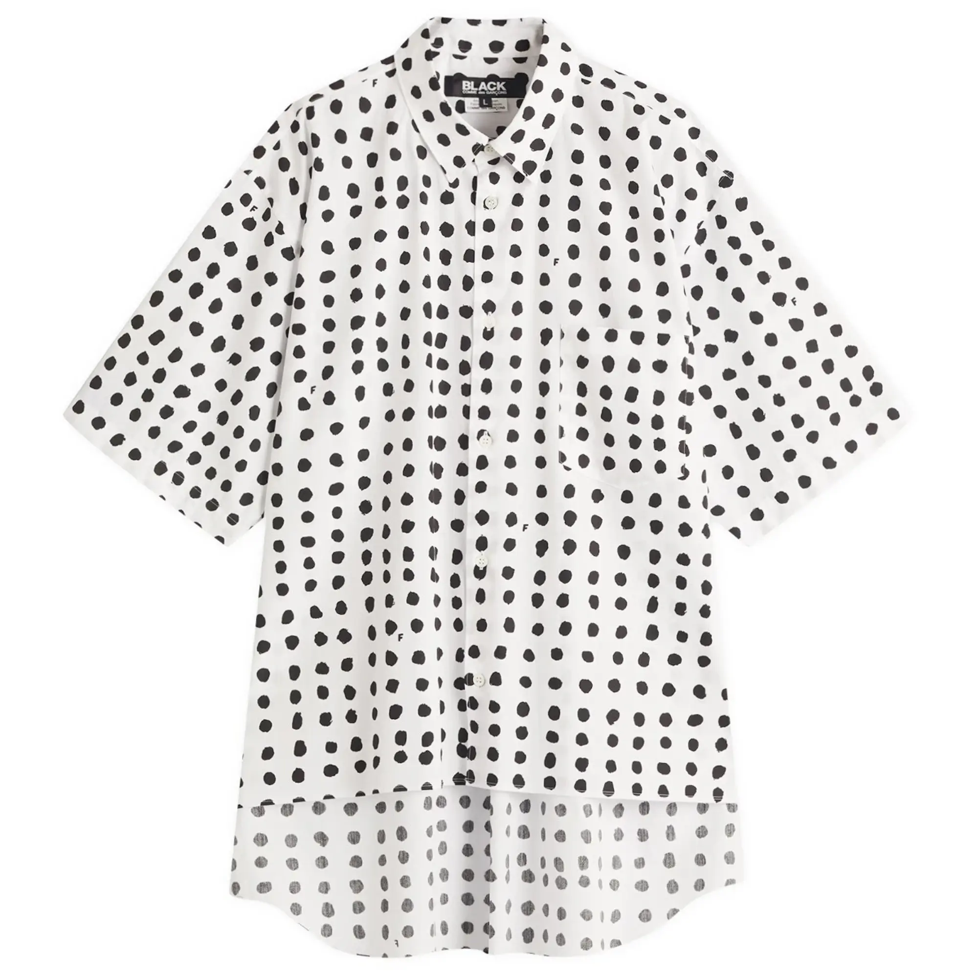 Comme des Garçons Black Men's x Filip Pagowski Polka Dot Shirt White