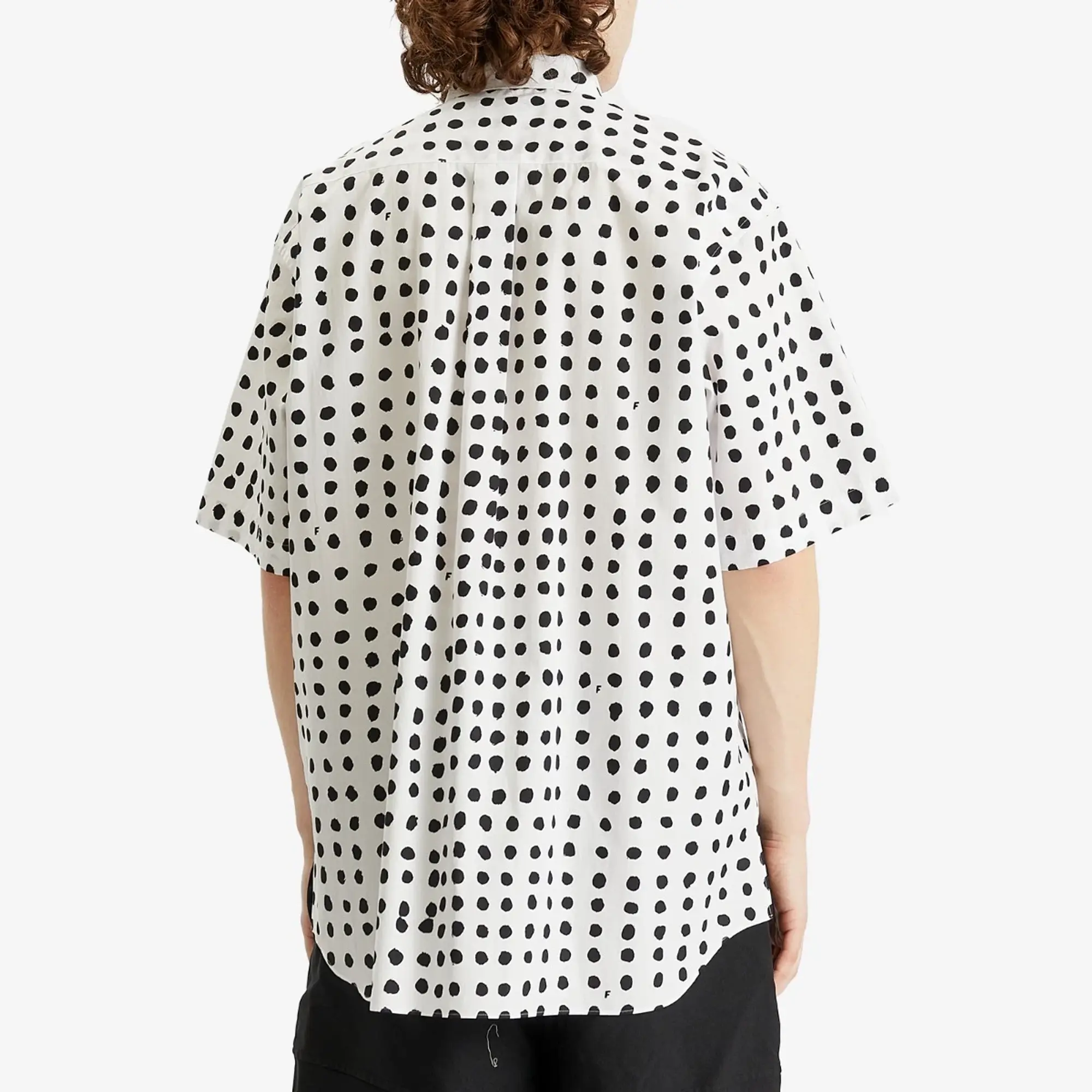 Comme des Garçons Black Men's x Filip Pagowski Polka Dot Shirt White