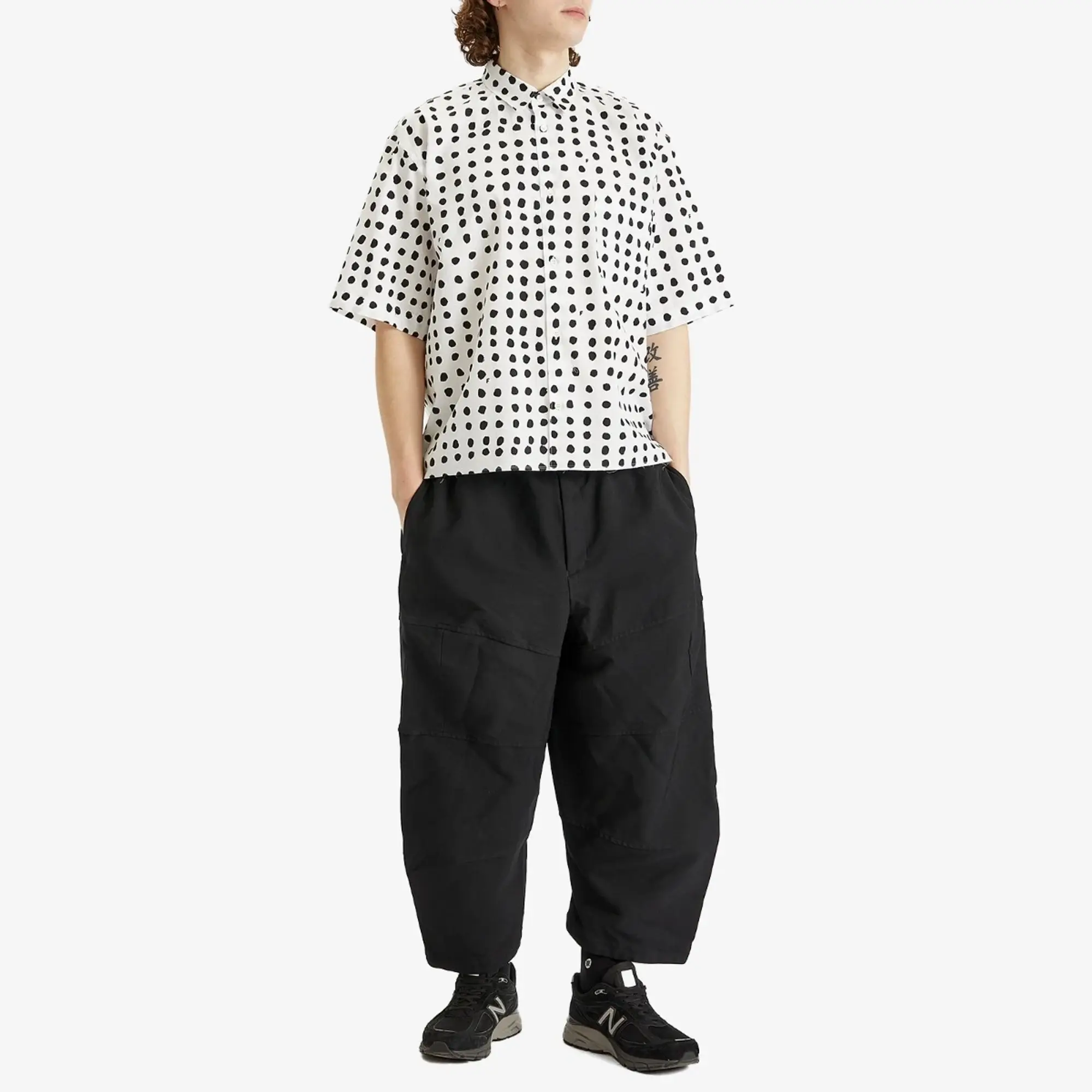 Comme des Garçons Black Men's x Filip Pagowski Polka Dot Shirt White