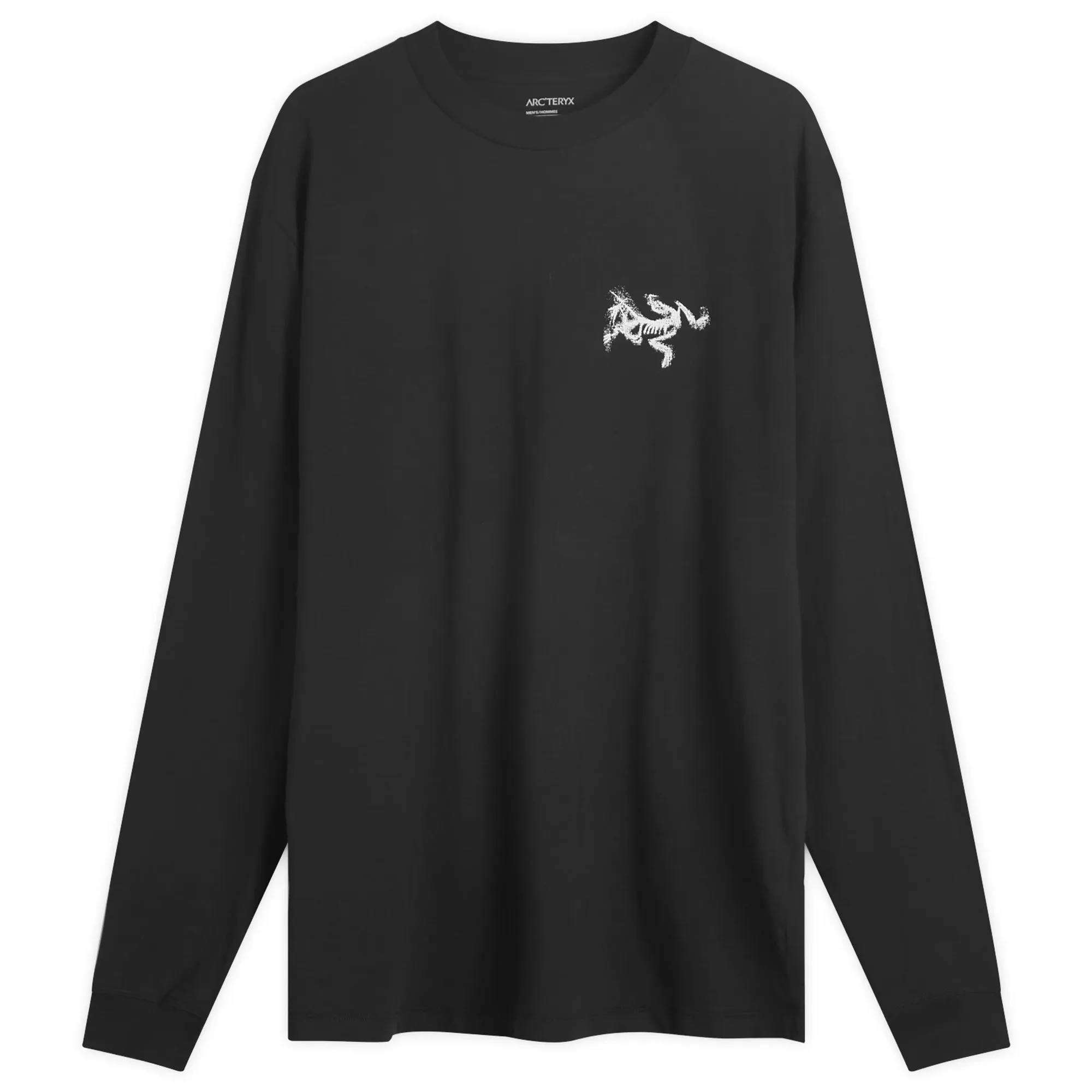 Arc'teryx Men's Kragg SL Cotton Bird Tile Long Sleeve T-Shirt Black/Arctic Silk