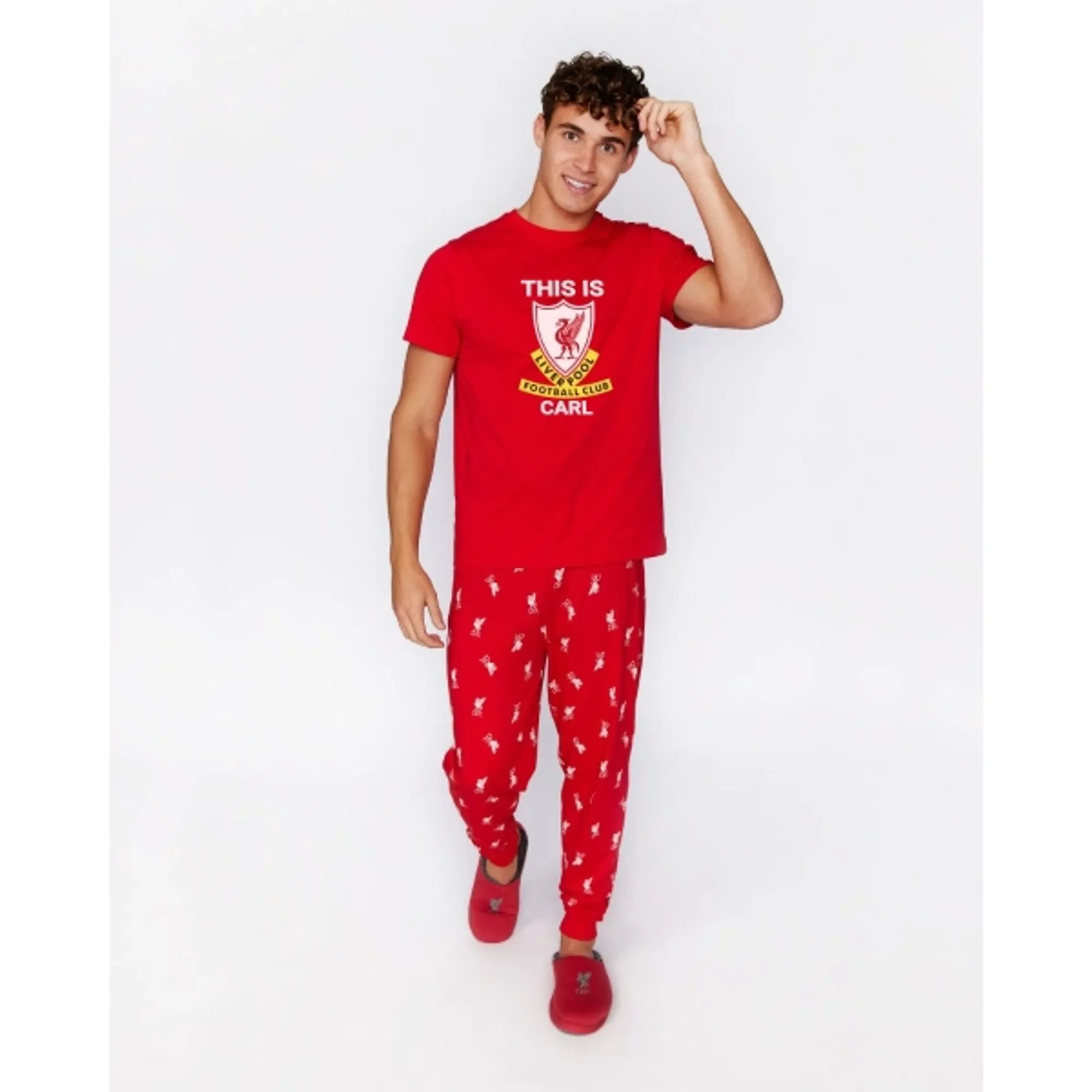 Liverpool FC LFC Mens Personalised This Is Anfield Pyjamas