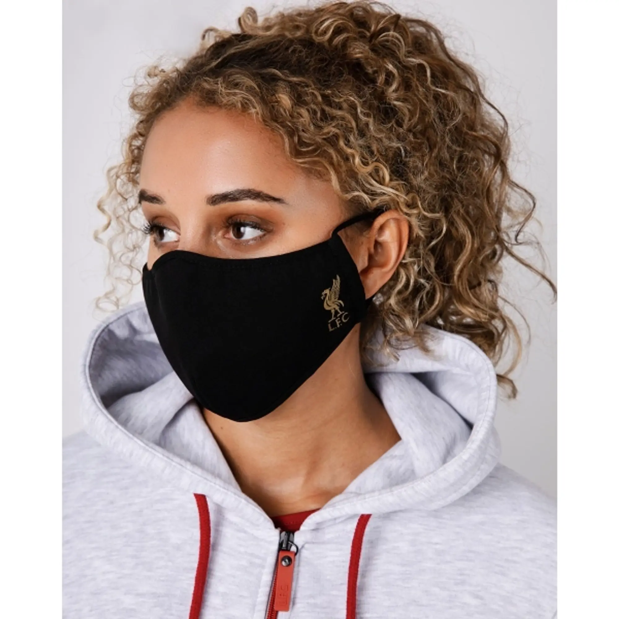 Liverpool FC LFC Adults Shaped Black Face Cover