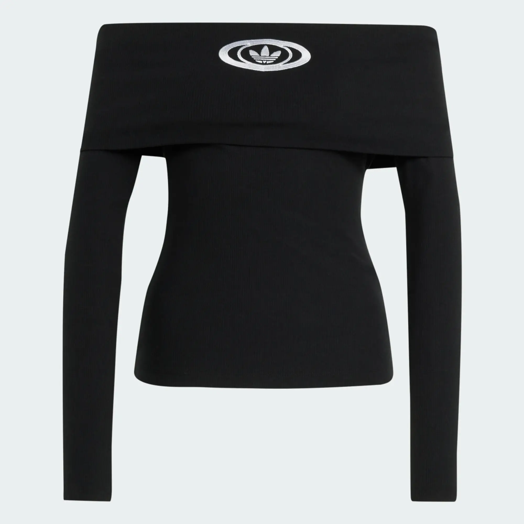 adidas adidas Originals Off Shoulder Long-Sleeve Top