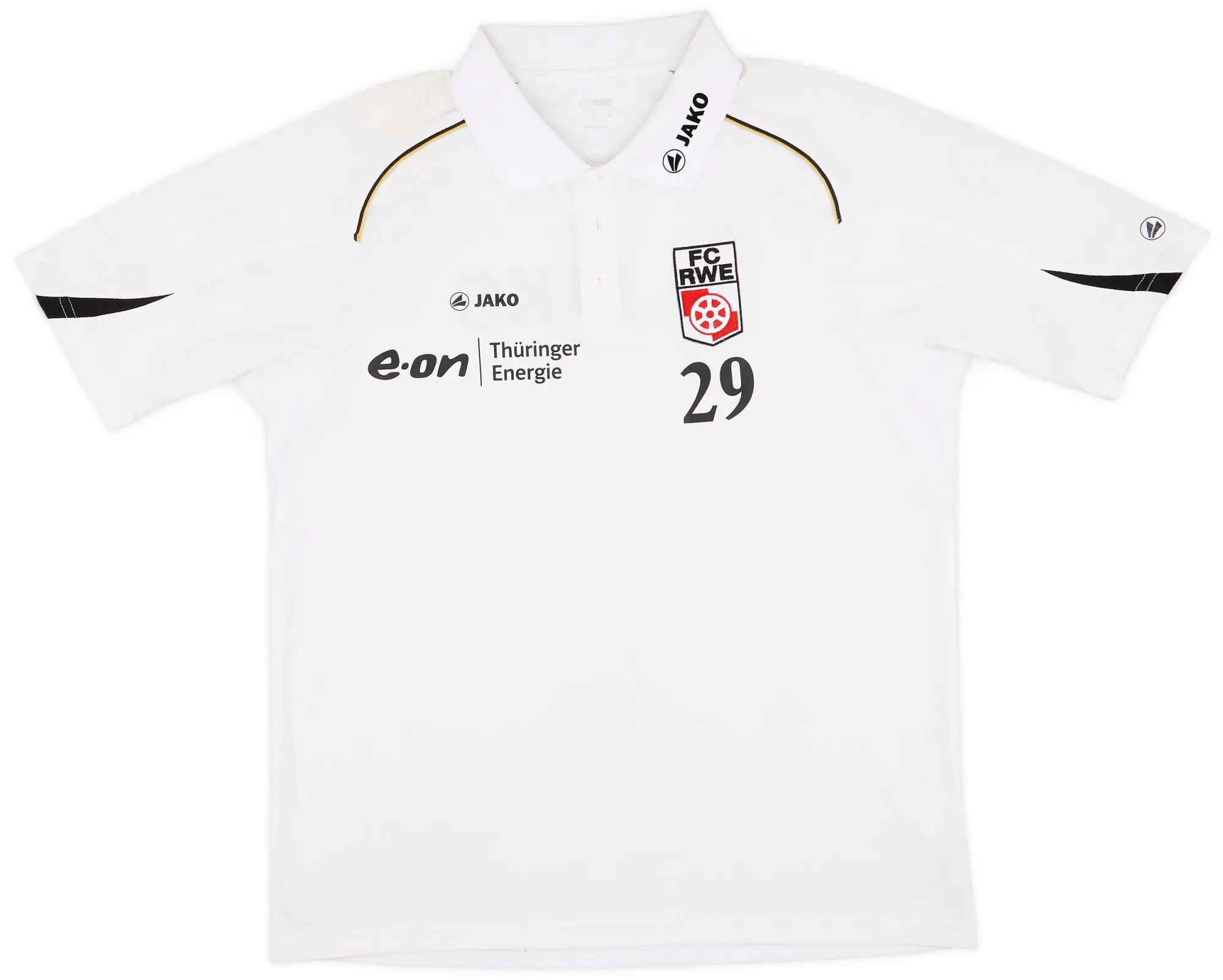 2006-07 Rot-Weiss Erfurt Player Issue Jako Polo Shirt #29 - 9/10 - (M)
