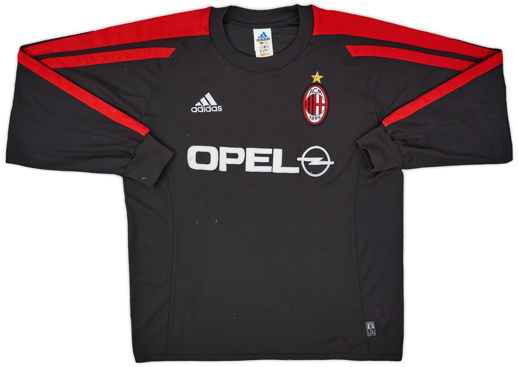 2001-02 AC Milan adidas Training L/S Shirt - 5/10 - (S)