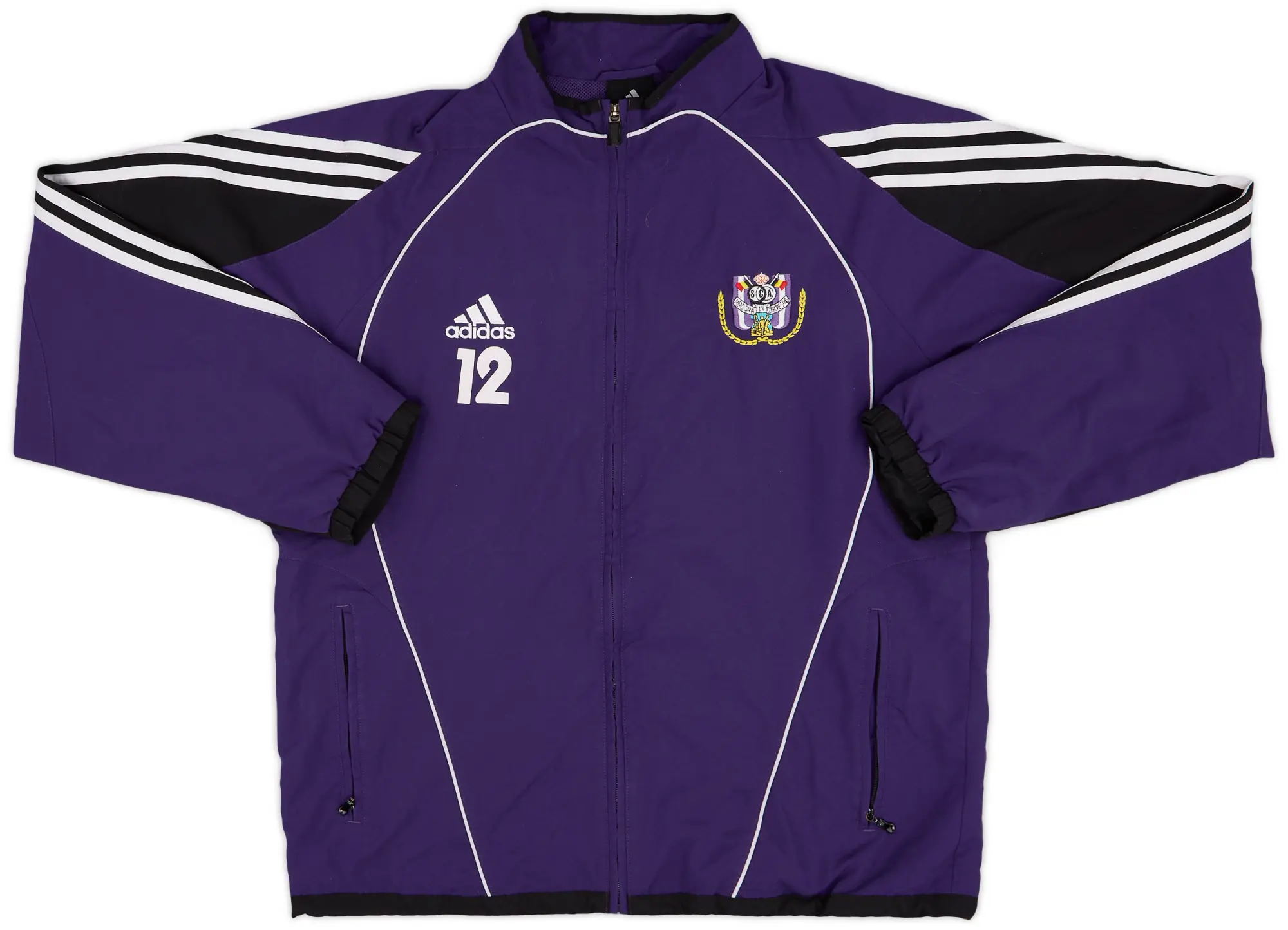 2005-06 Anderlecht adidas Player Issue Track Jacket #12 - 9/10 - (L)