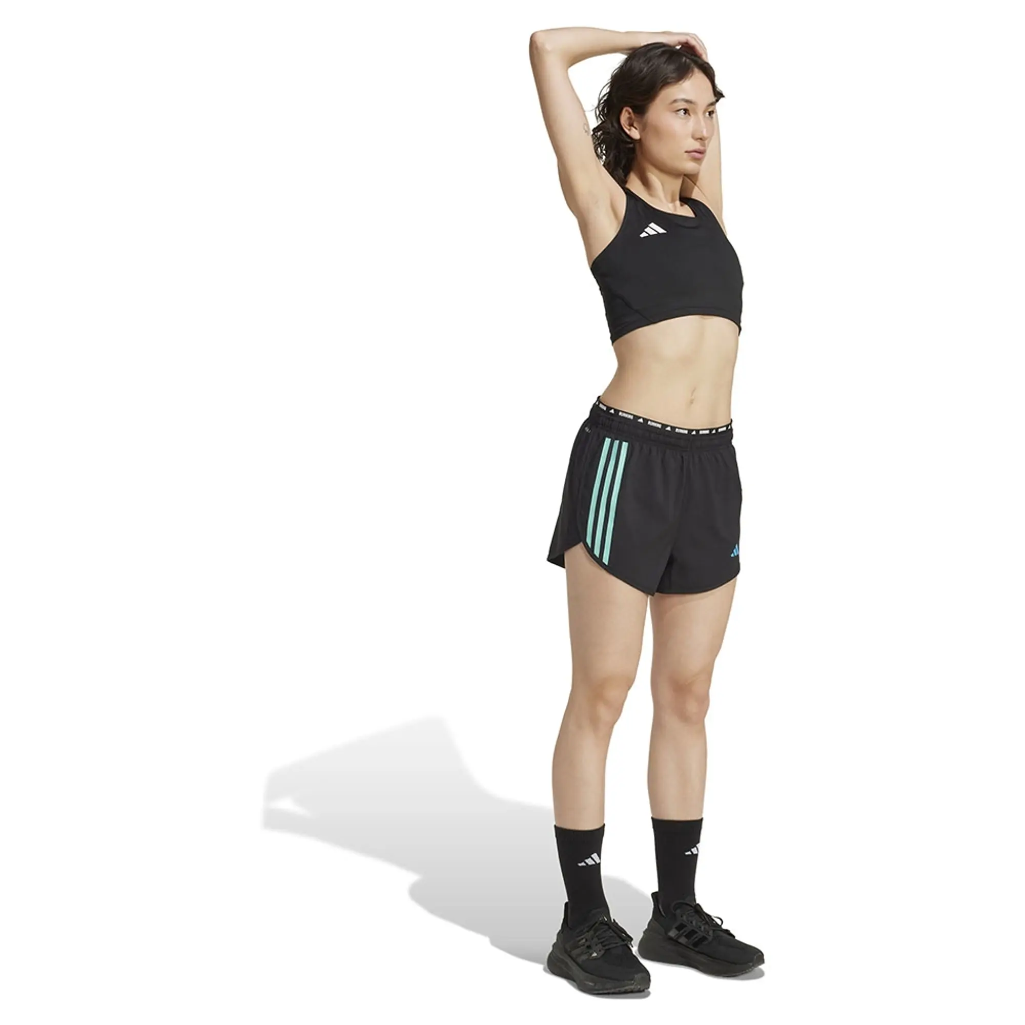 Adidas Own The Run Essentials 3 Stripes 4 Shorts